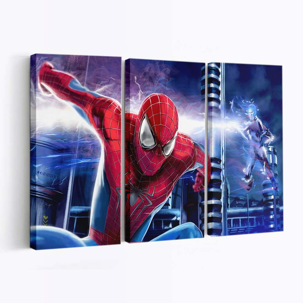 The Amazing Spider Man Paint Art Leinwandbild - Wanddeko