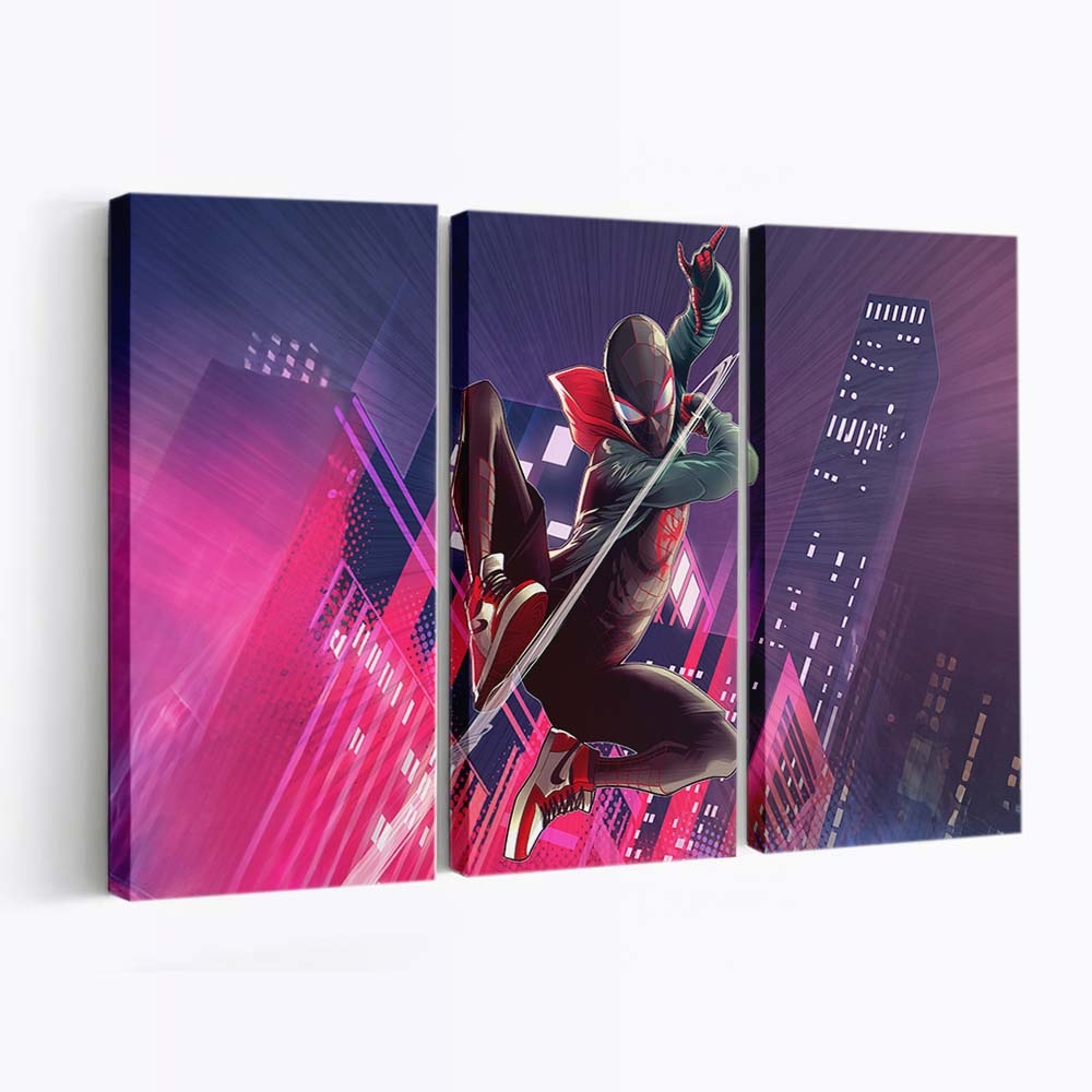 Der aufstrebende Netzschwinger Leinwandbild - Wanddeko