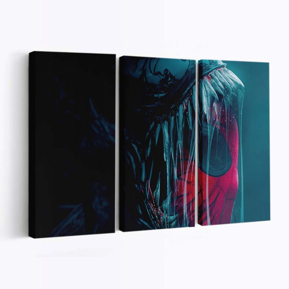 Venom X Spider Man 2 Leinwandbild - Wanddeko