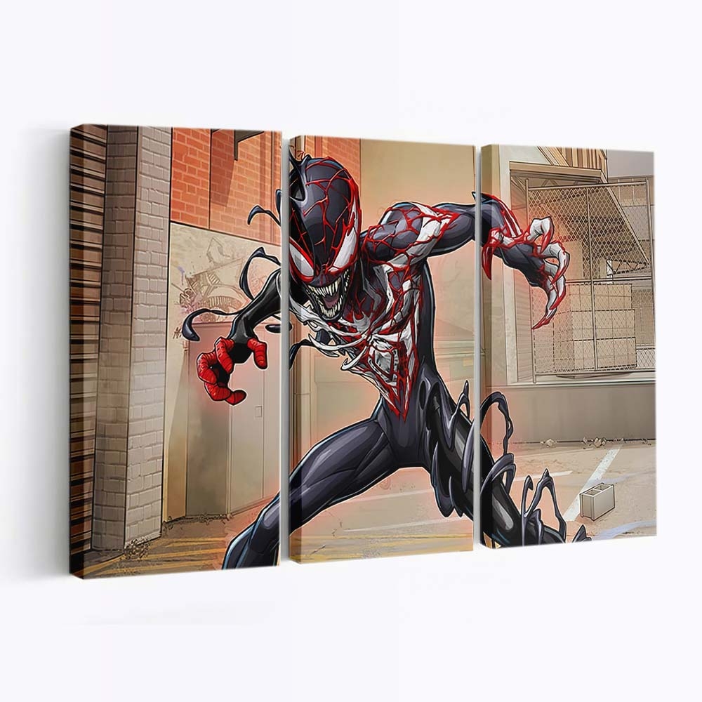 Venomized Spider Verse Leinwandbild - Wanddeko