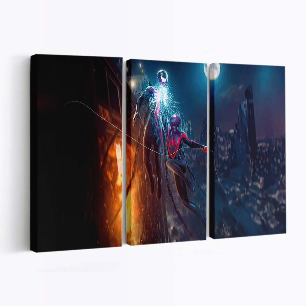 Versus The Spider A Heroic Showdown Leinwandbild - Wanddeko