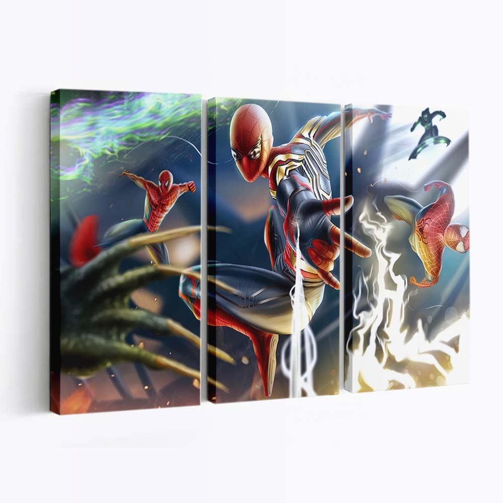 Web Of Realms Spider Verse Escapade Leinwandbild - Wanddeko