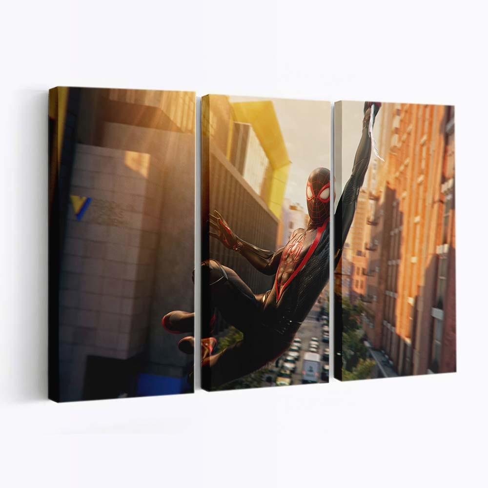 Web Slinging Adventures Await Marvels Spider Man 2 Leinwandbild - Wanddeko