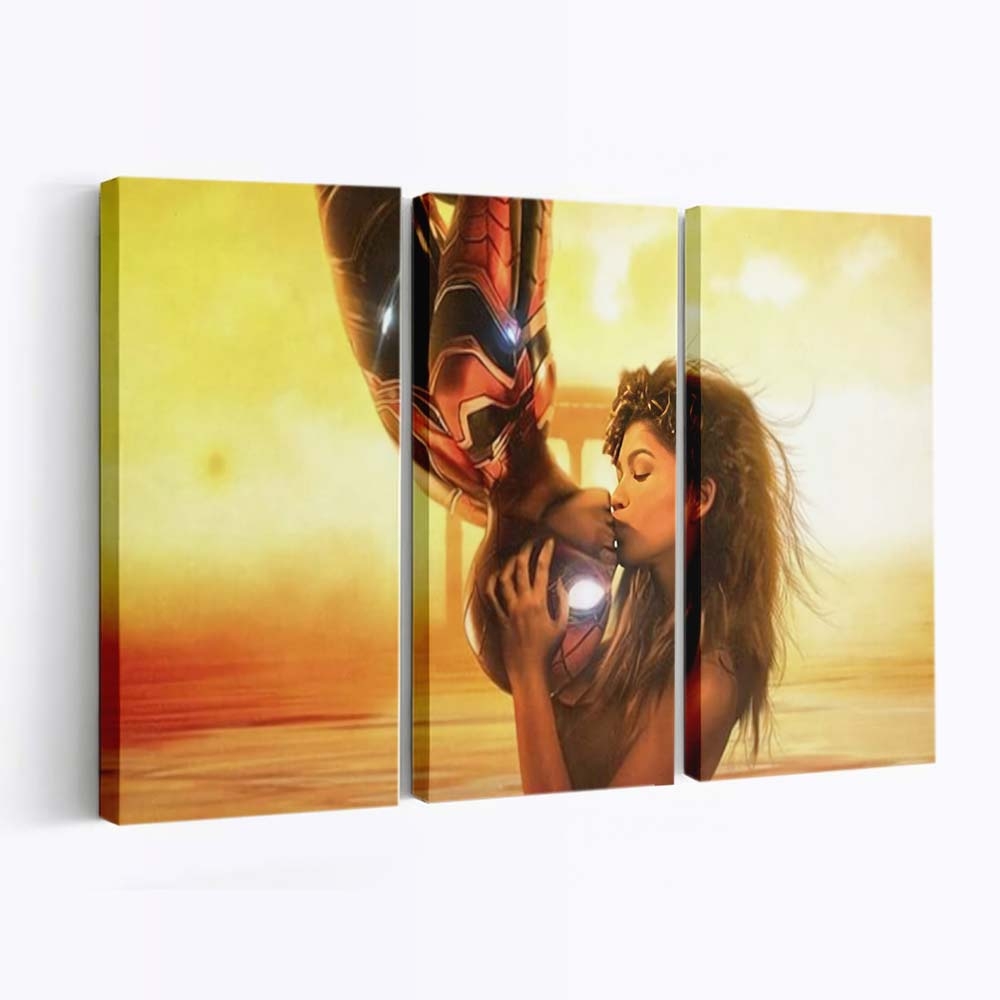 Zendaya und Tom Holland romantisch Leinwandbild - Wanddeko