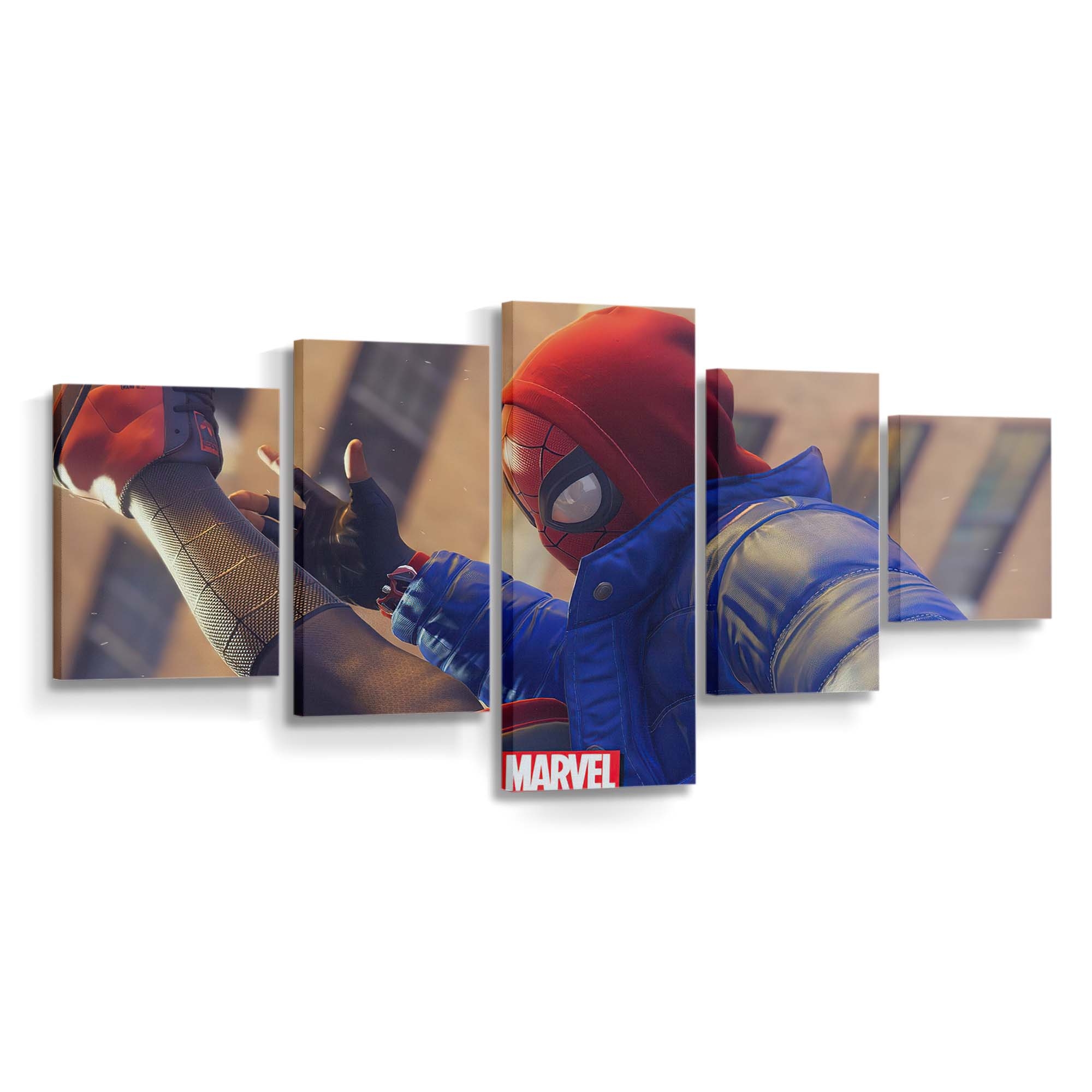 2020 Spider Man in Miles Morales Leinwandbild - Wanddeko Spider-Man Leinwandbild