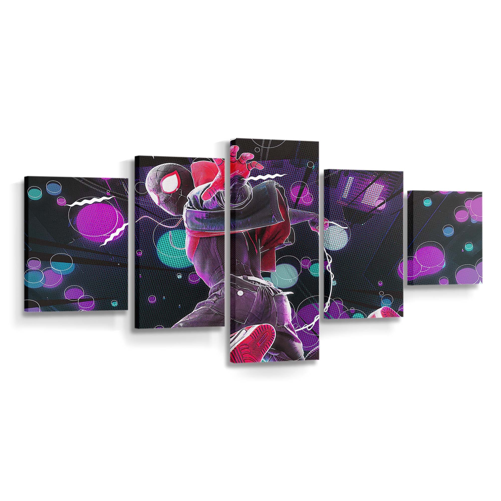 2020 Spider Man Miles Artwork 2 Leinwandbild - Wanddeko Spider-Man Leinwandbild