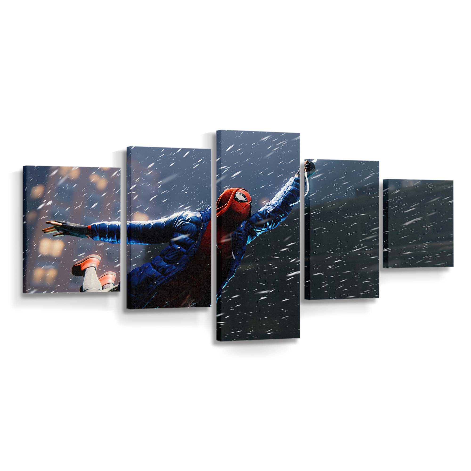 2020 Spider Man Miles Morales 2 Leinwandbild - Wanddeko Spider-Man Leinwandbild