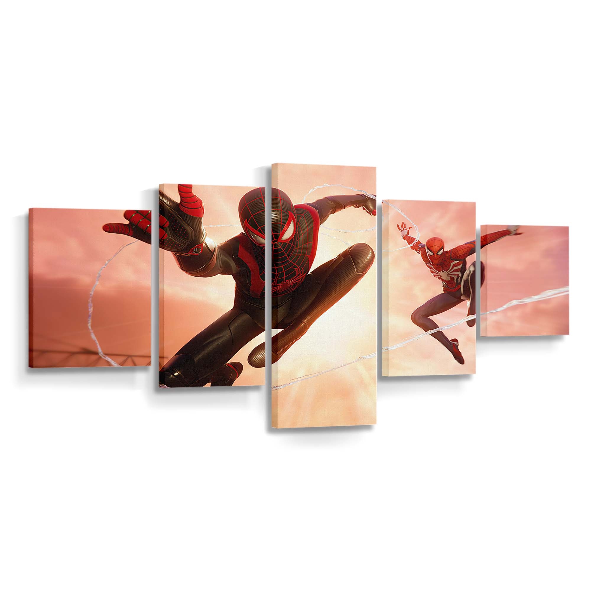 Marvels Spider Man Miles Morales Leinwandbild - Wanddeko Spider-Man Leinwandbild