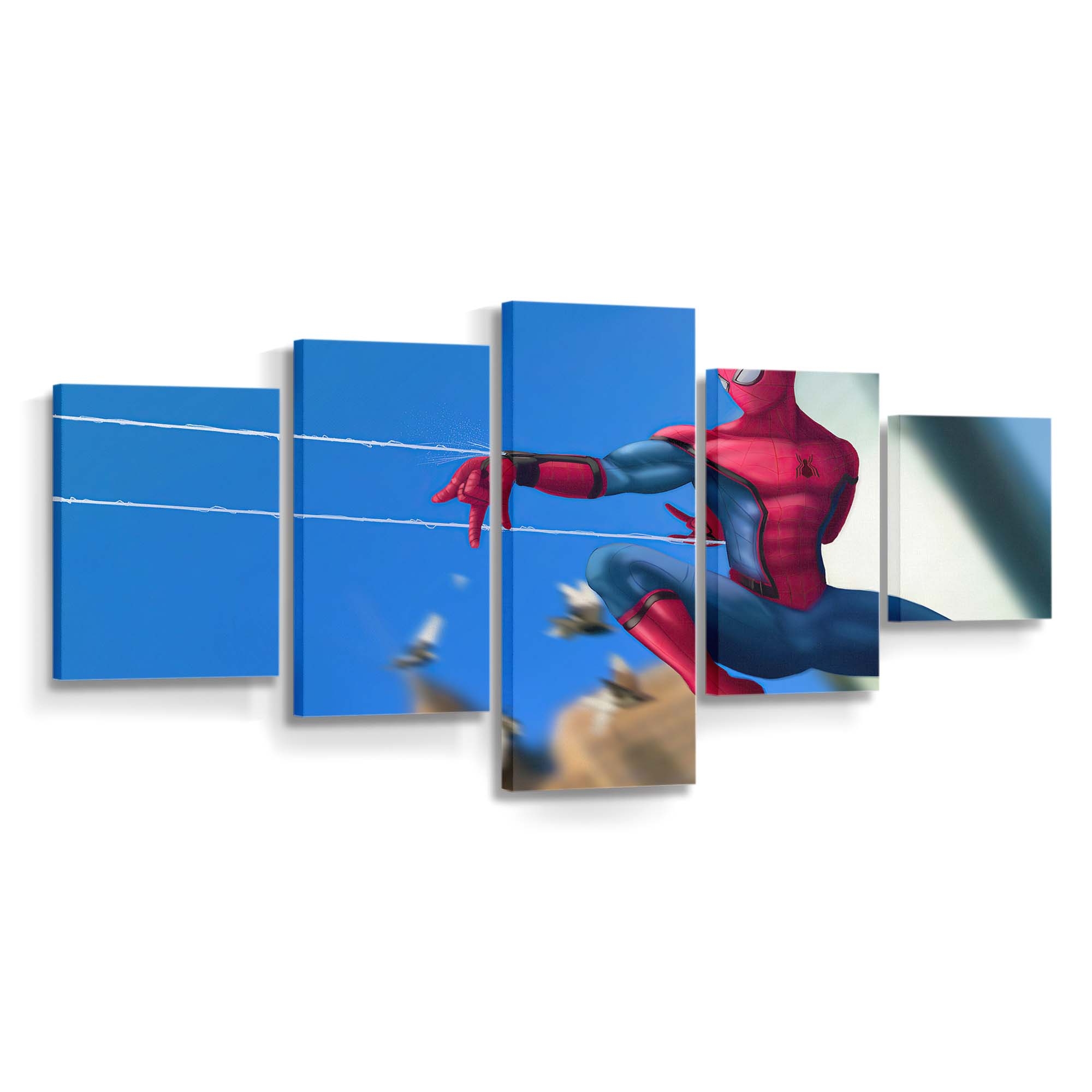 Spider Man Kunstwerk Leinwandbild - Wanddeko Spider-Man Leinwandbild