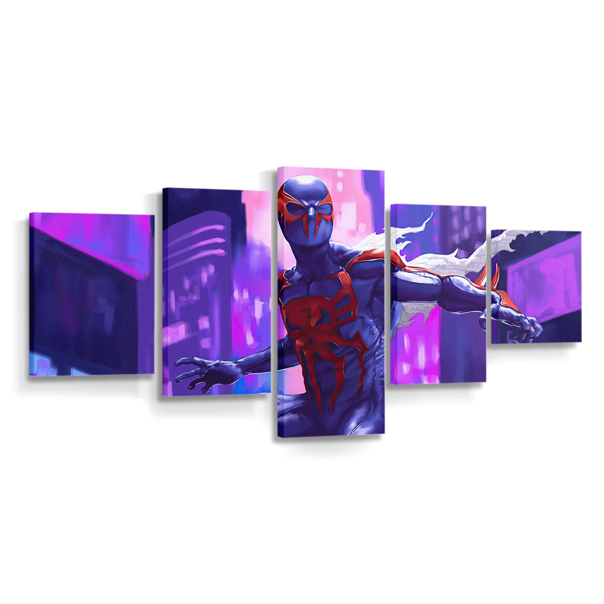 Spider Man 2099 2 Leinwandbild - Wanddeko Spider-Man Leinwandbild