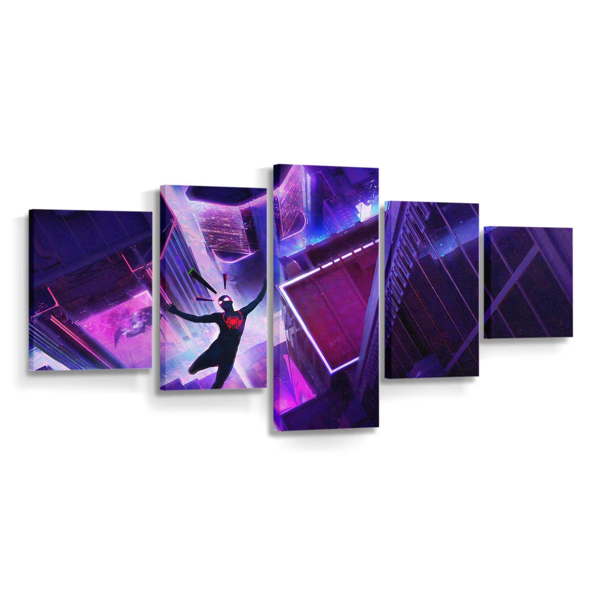 Spider Man Miles New Leinwandbild - Wanddeko Spider-Man Leinwandbild