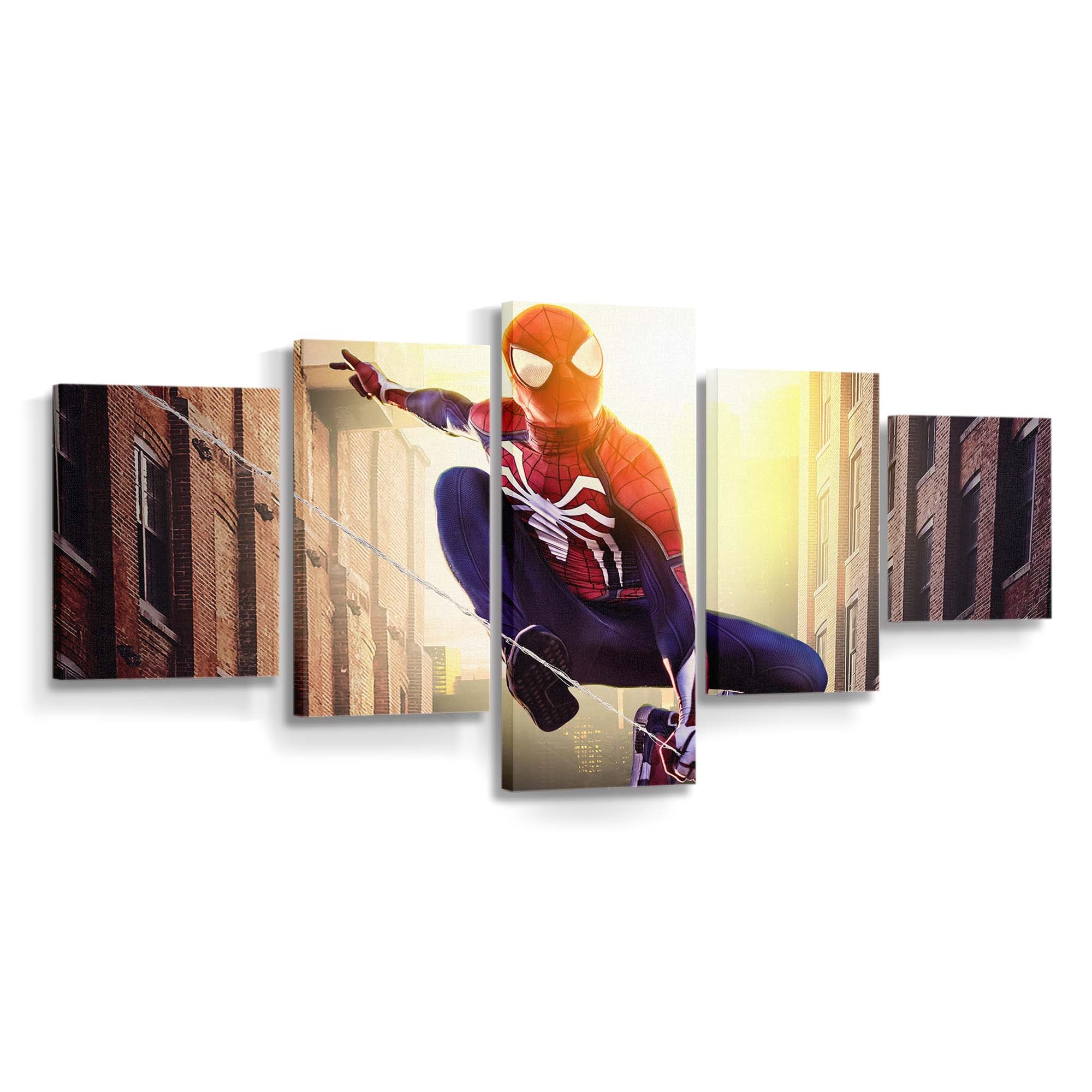 Spider Man New York Leinwandbild - Wanddeko Spider-Man Leinwandbild