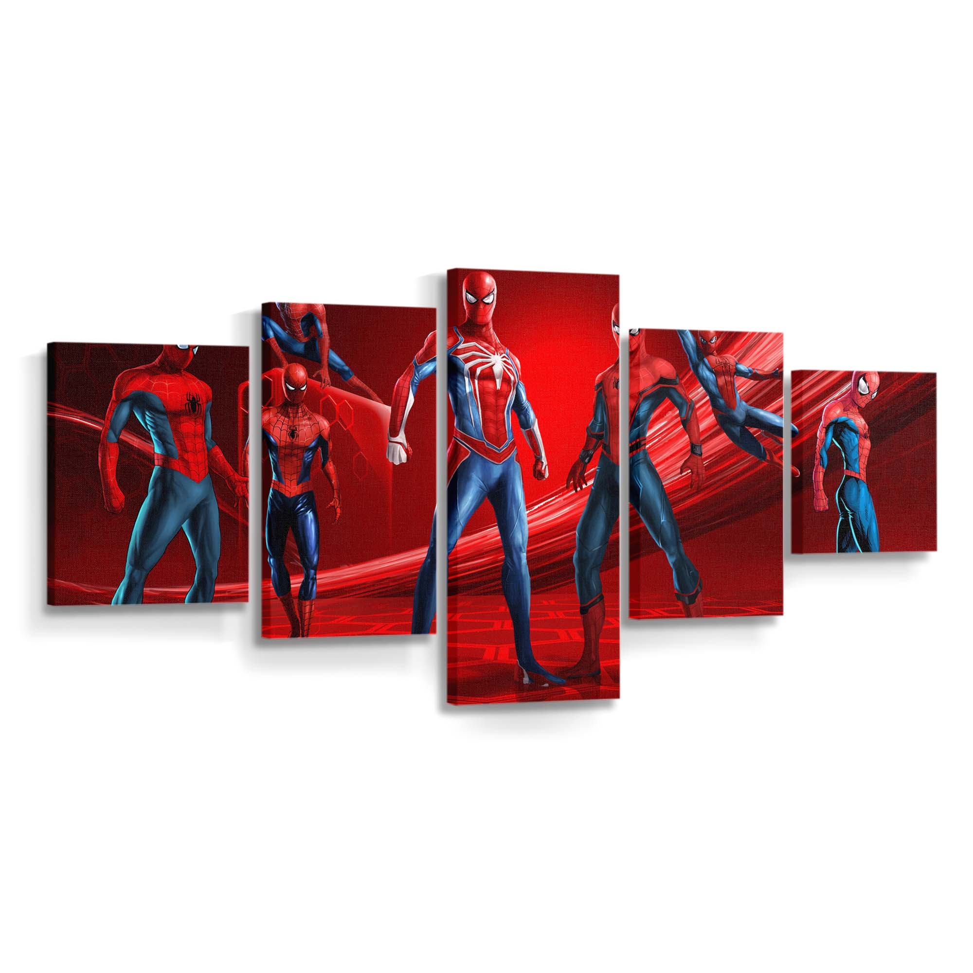 Alle Verse Spider Man Leinwandbild - Wanddeko Spider-Man Leinwandbild