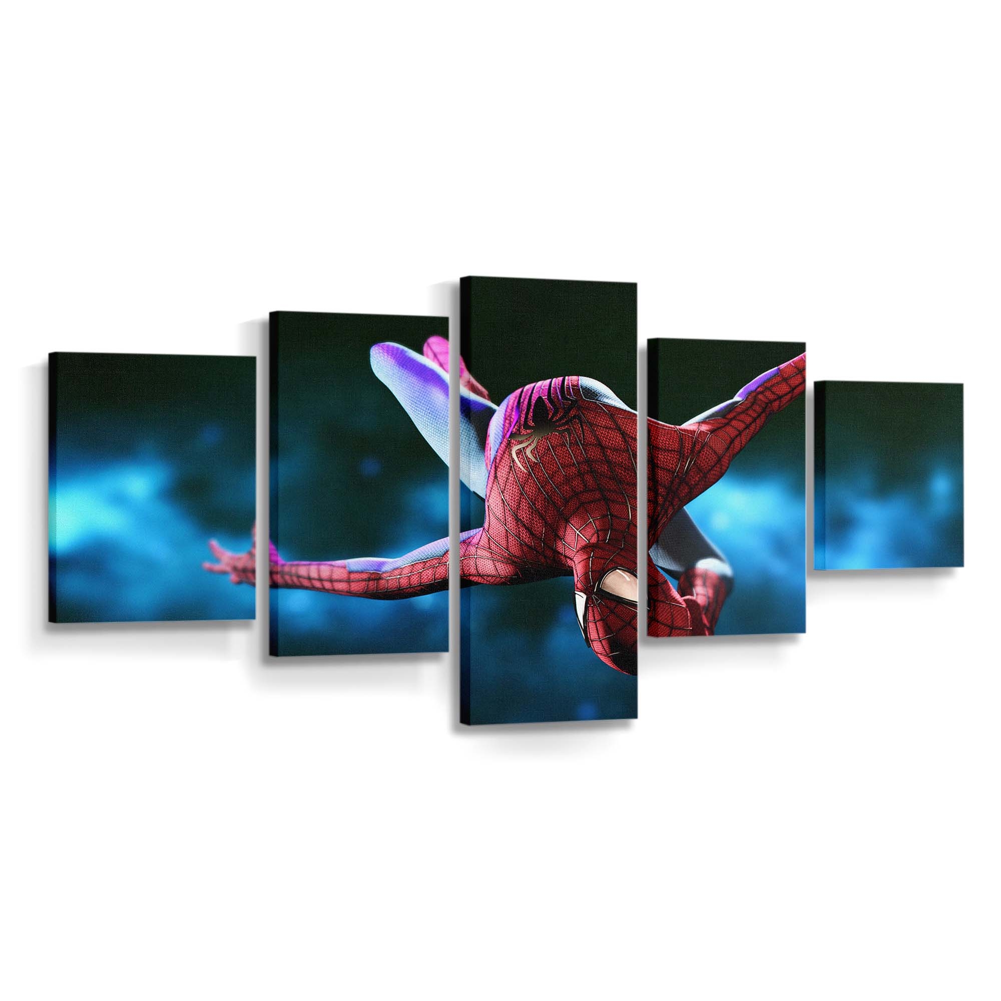 Amazing Spider Man Digitale Kunst Leinwandbild - Wanddeko Spider-Man Leinwandbild