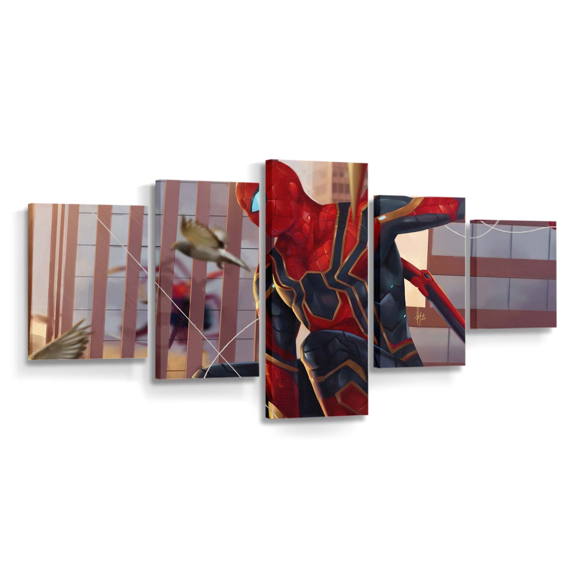 Kunst Spider Man Neu Leinwandbild - Wanddeko Spider-Man Leinwandbild