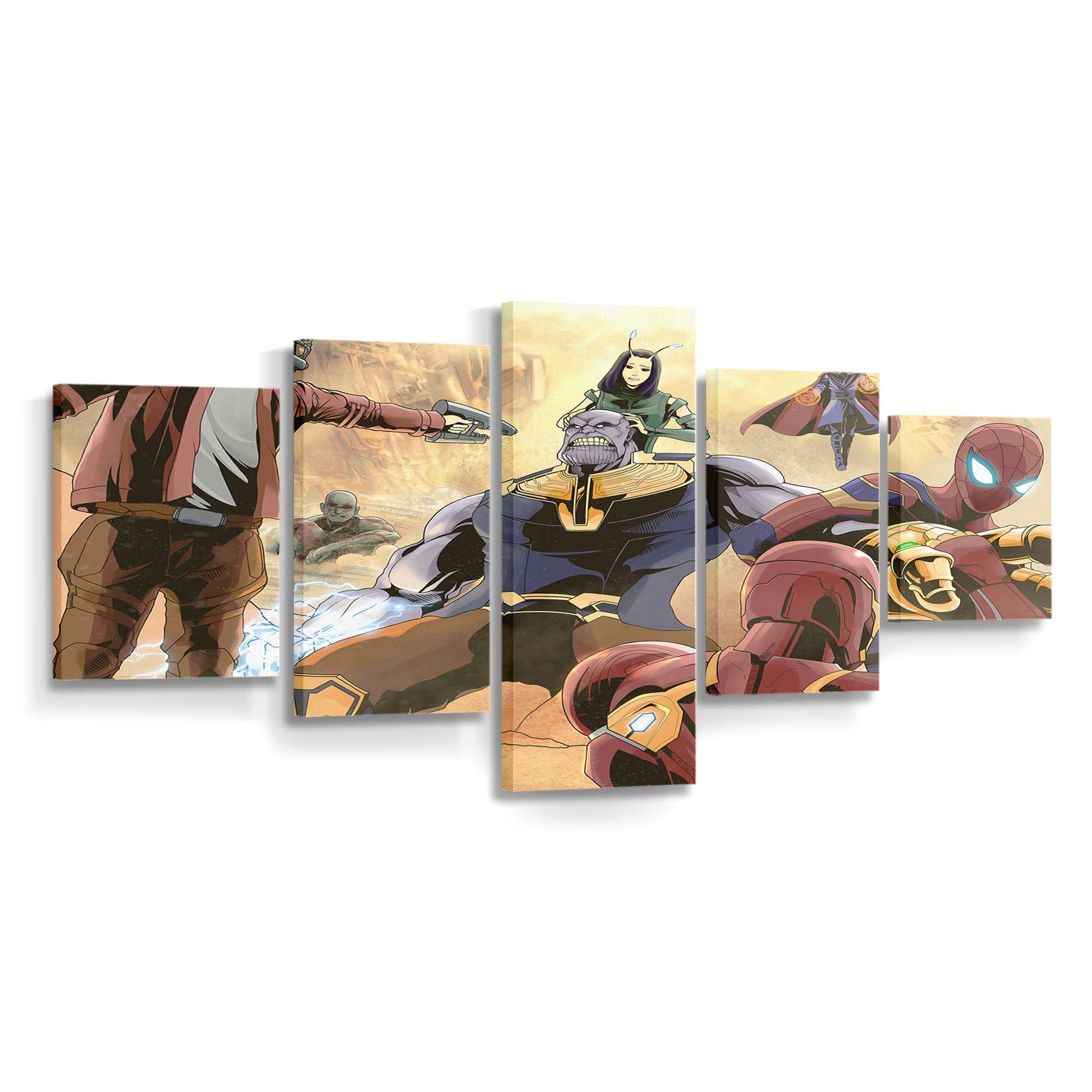 Avengers Infinity War Filmillustration Leinwandbild - Wanddeko Spider-Man Leinwandbild