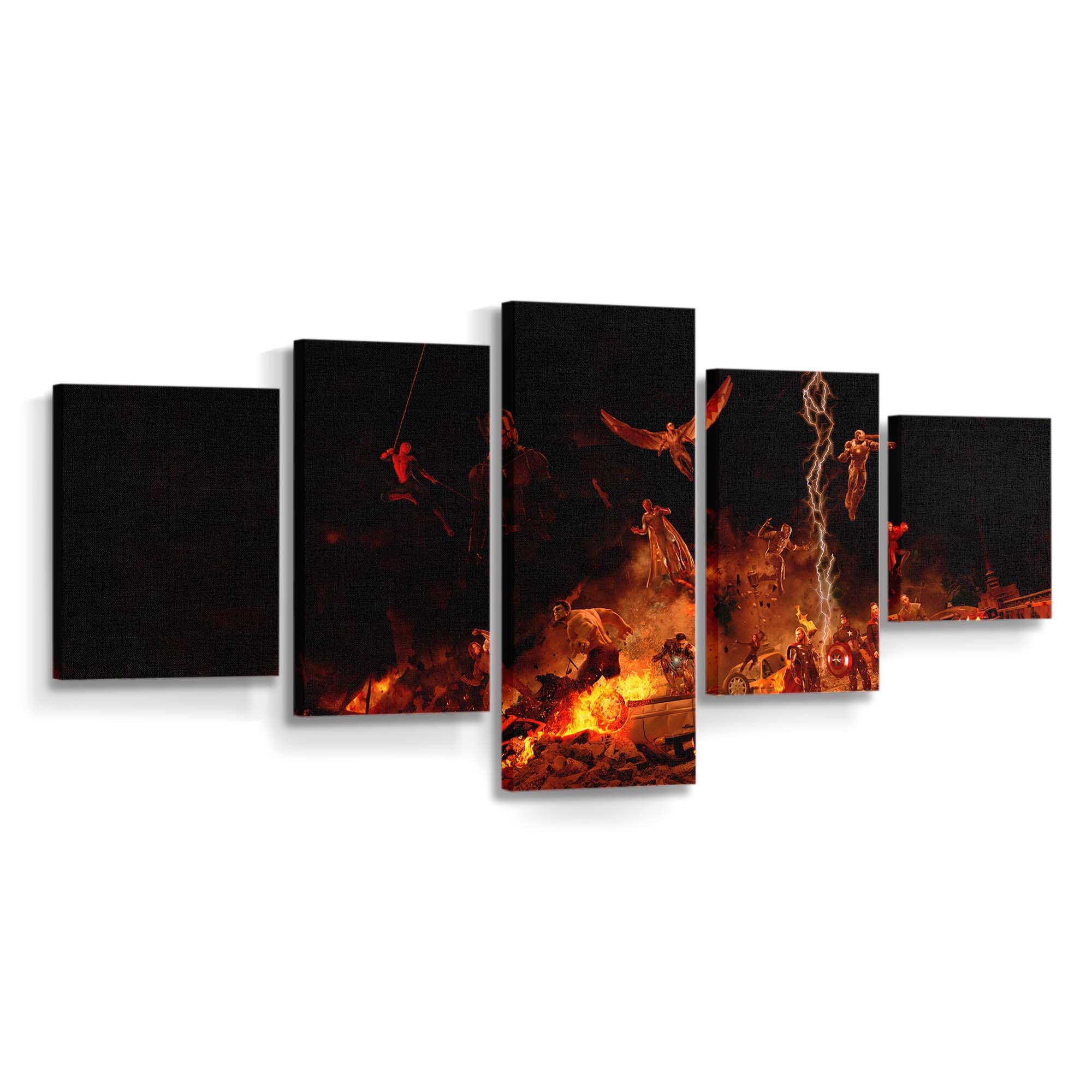 Avengers Infinty War 2018 Leinwandbild - Wanddeko Spider-Man Leinwandbild