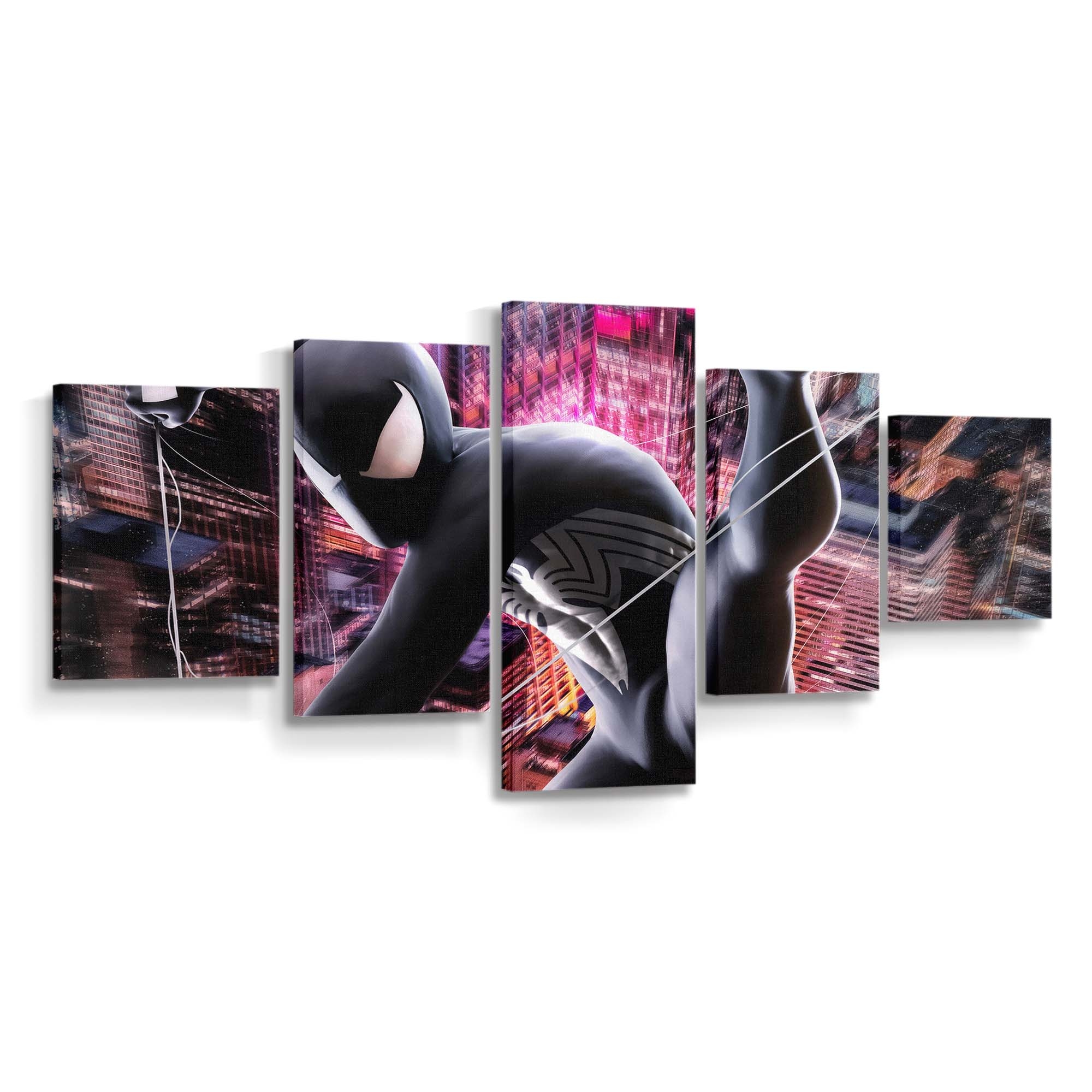Kunstwerke des schwarzen Spider Man Leinwandbild - Wanddeko Spider-Man Leinwandbild