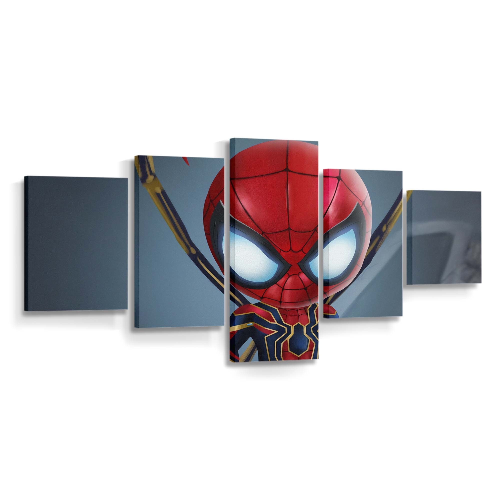 Chibi Iron Spider Man Leinwandbild - Wanddeko Spider-Man Leinwandbild