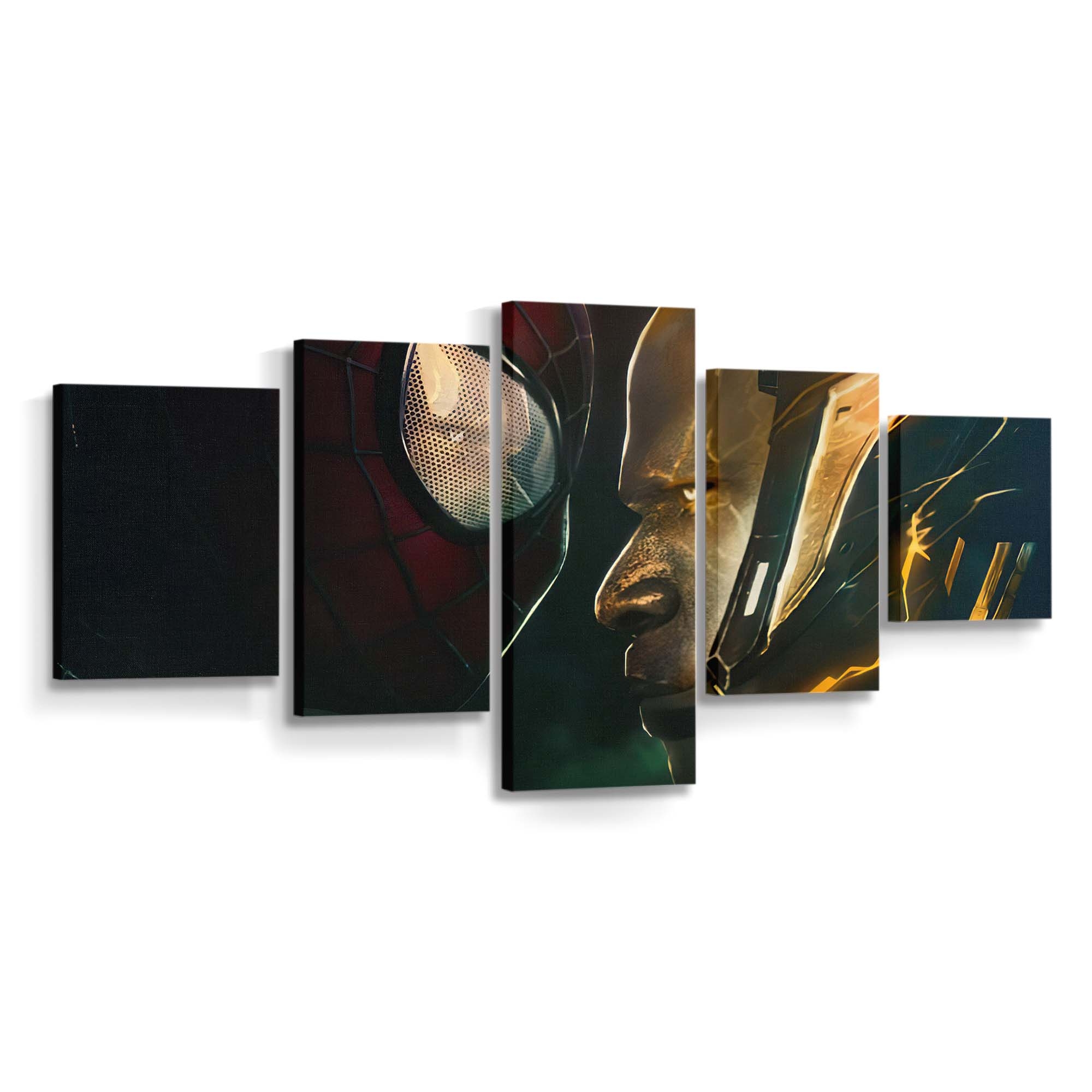 Electro gegen Spider Man in No Way Home Leinwandbild - Wanddeko Spider-Man Leinwandbild