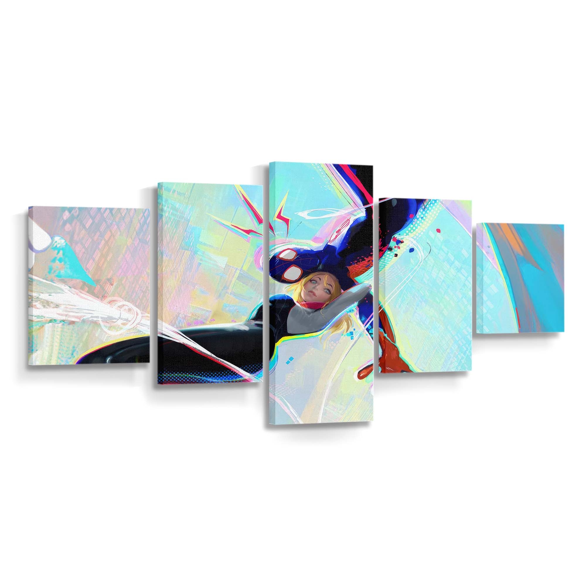 Gwen Stacy und Spider Man 2023 Leinwandbild - Wanddeko Spider-Man Leinwandbild