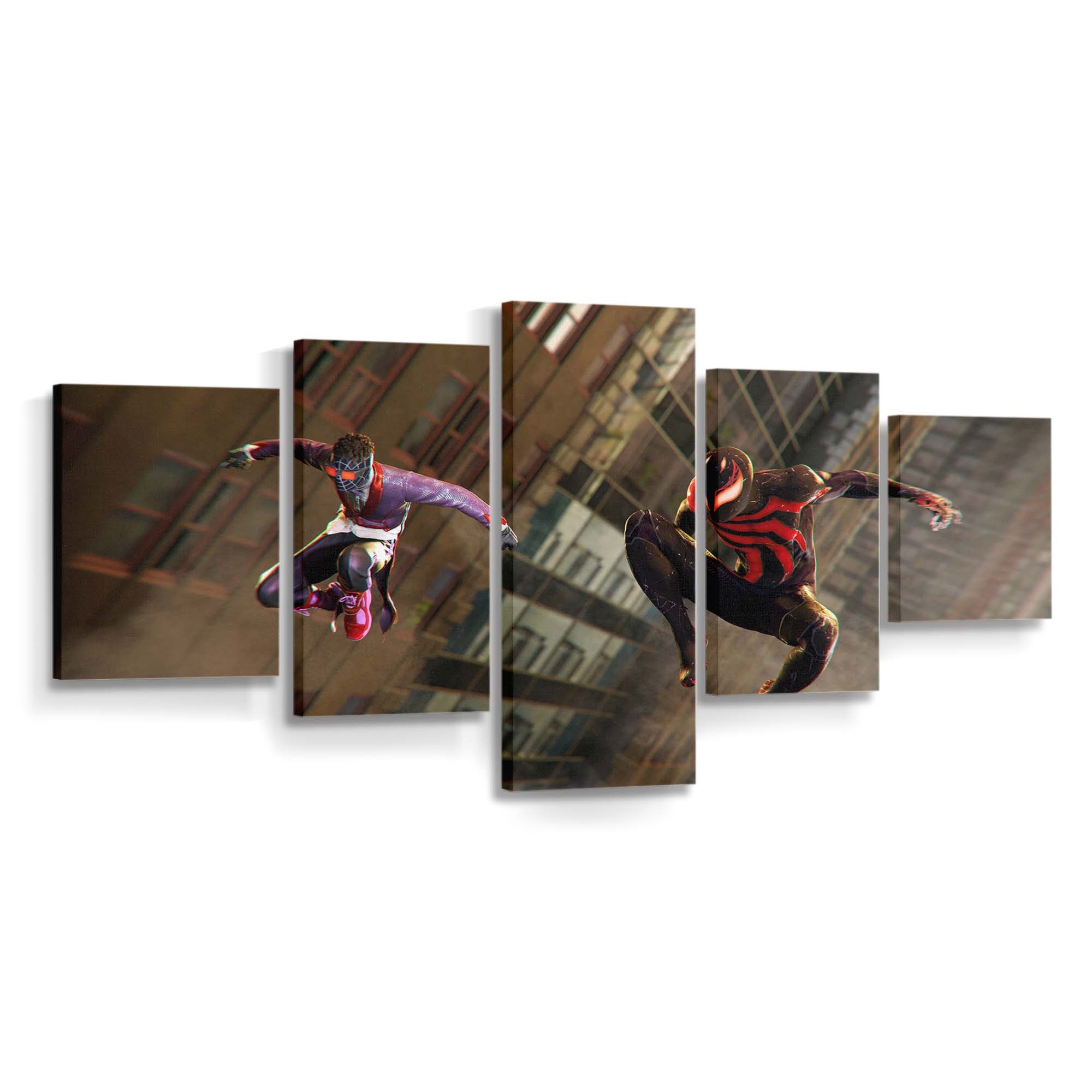 Hellfire Gala und Symbiote Spider Man in Marvels Spider Man 2 Leinwandbild - Wanddeko Spider-Man Leinwandbild