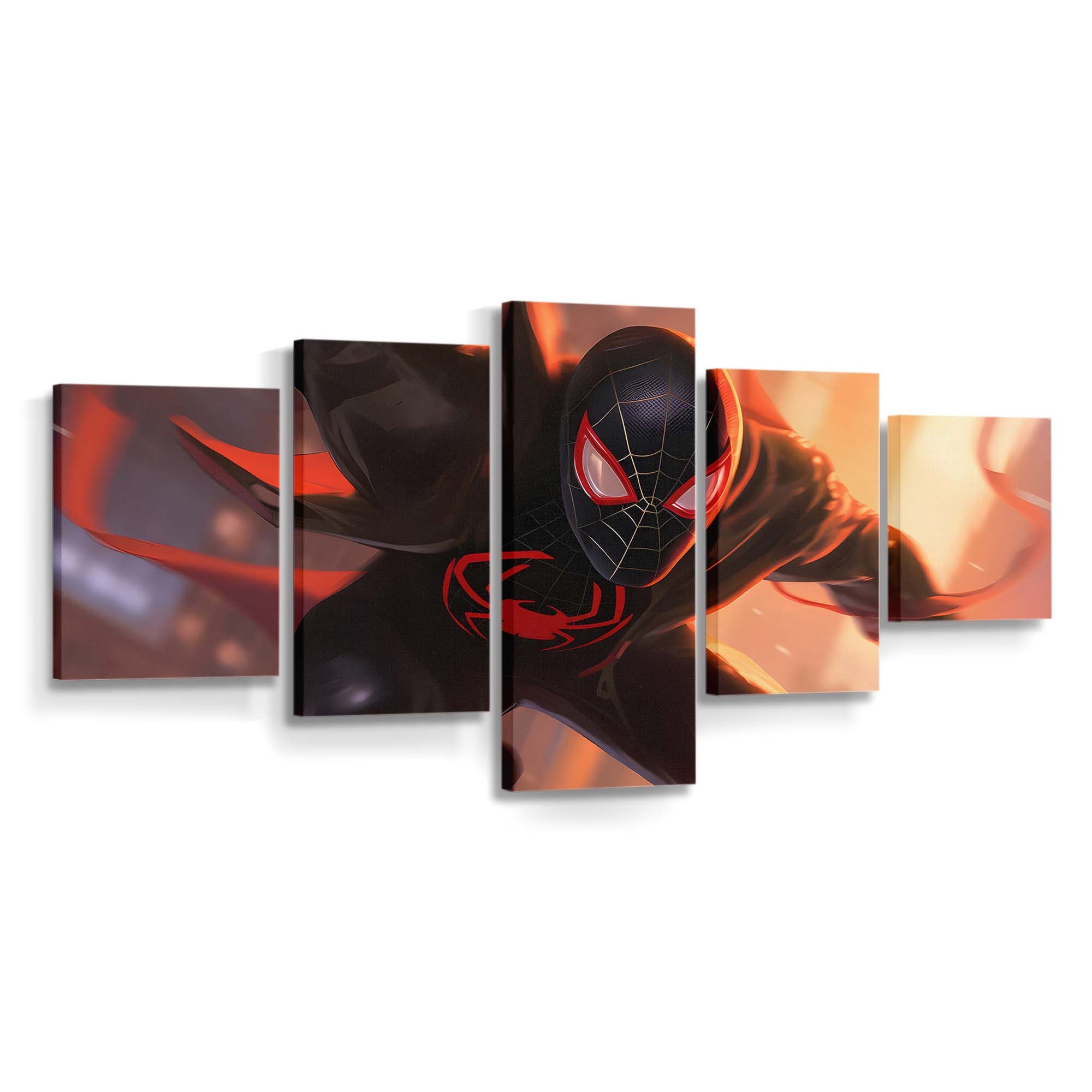 Heroischer Miles Morales Leinwandbild - Wanddeko Spider-Man Leinwandbild