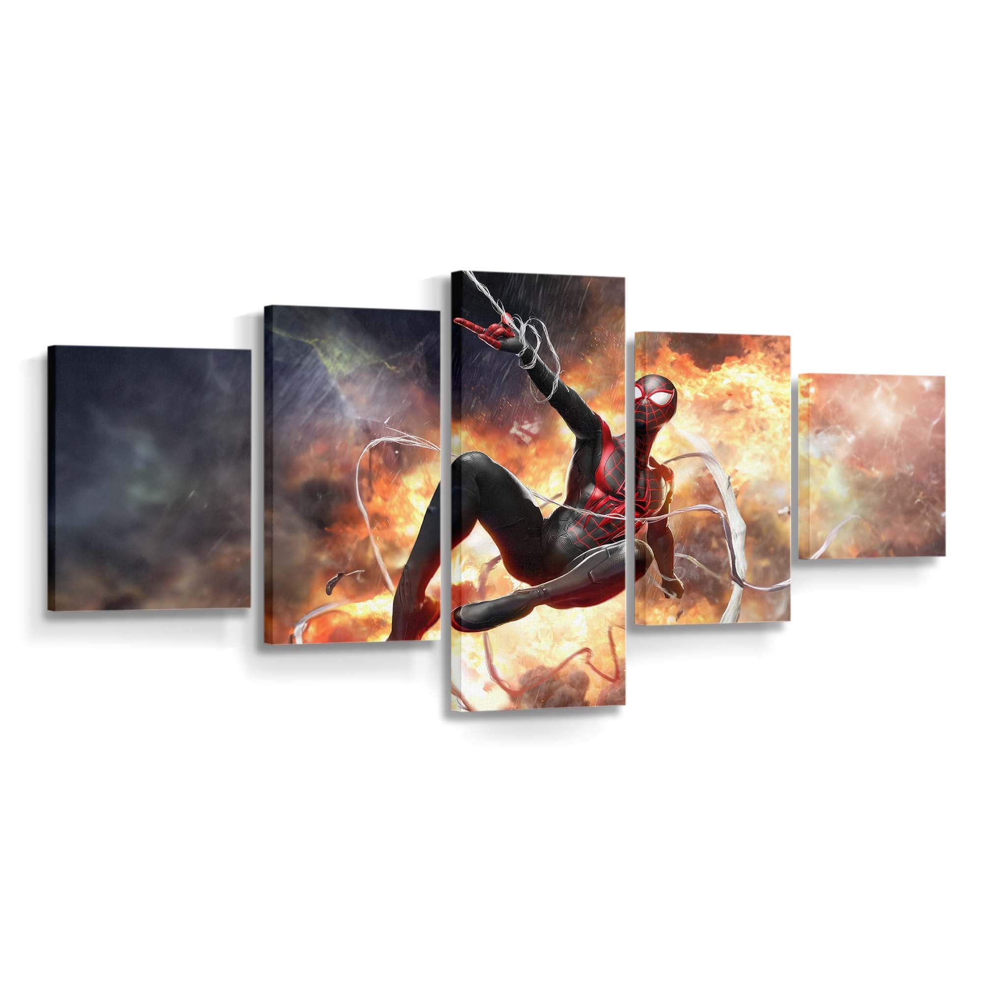 Marvel Duel Spider Man 2 Leinwandbild - Wanddeko Spider-Man Leinwandbild