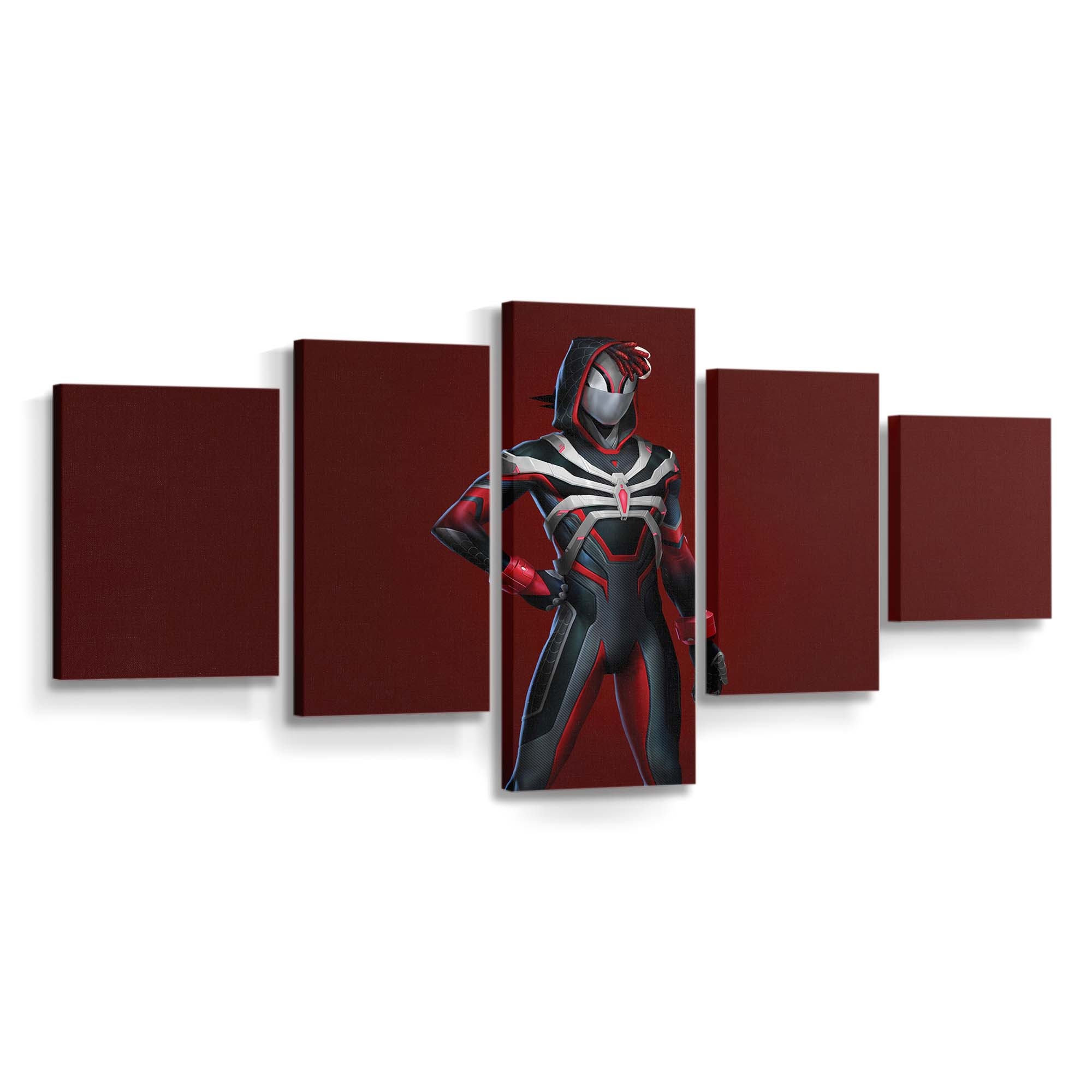 Marvels Spider Man 2 Roter Spectre Anzug Leinwandbild - Wanddeko Spider-Man Leinwandbild