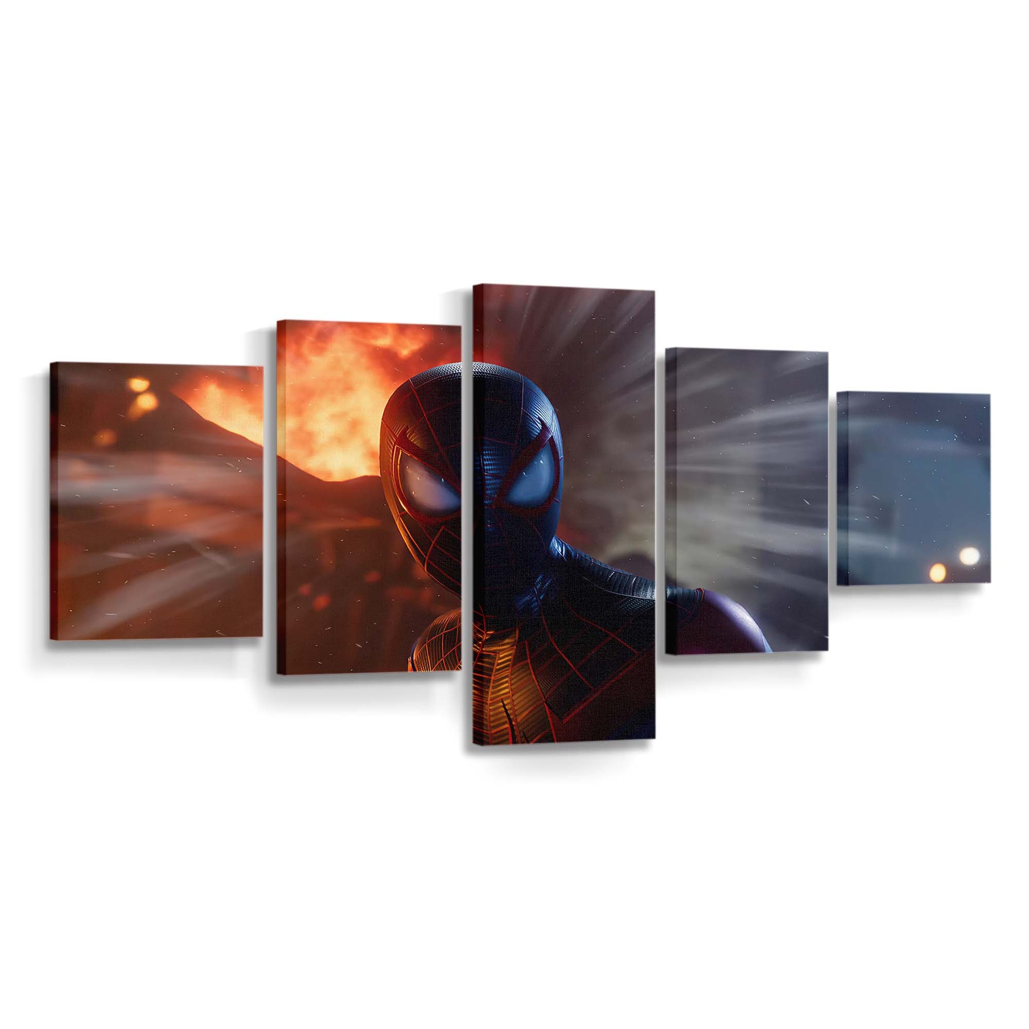 Marvels Spider Man Miles Morales 2020 Leinwandbild - Wanddeko Spider-Man Leinwandbild