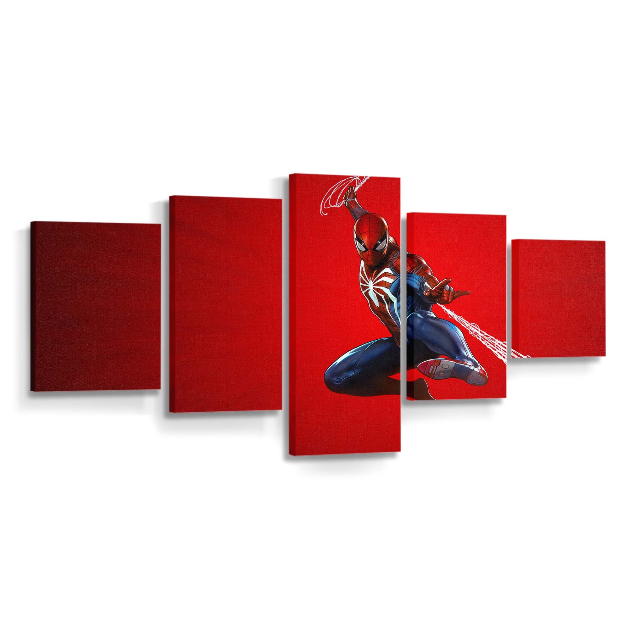 Marvels Spider Man Theme Art Leinwandbild - Wanddeko Spider-Man Leinwandbild