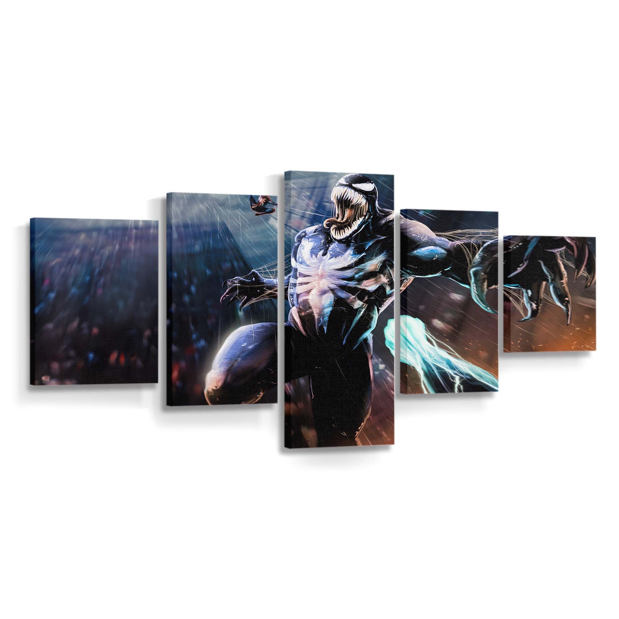 Marvels Spider Man vs. Venom Leinwandbild - Wanddeko Spider-Man Leinwandbild