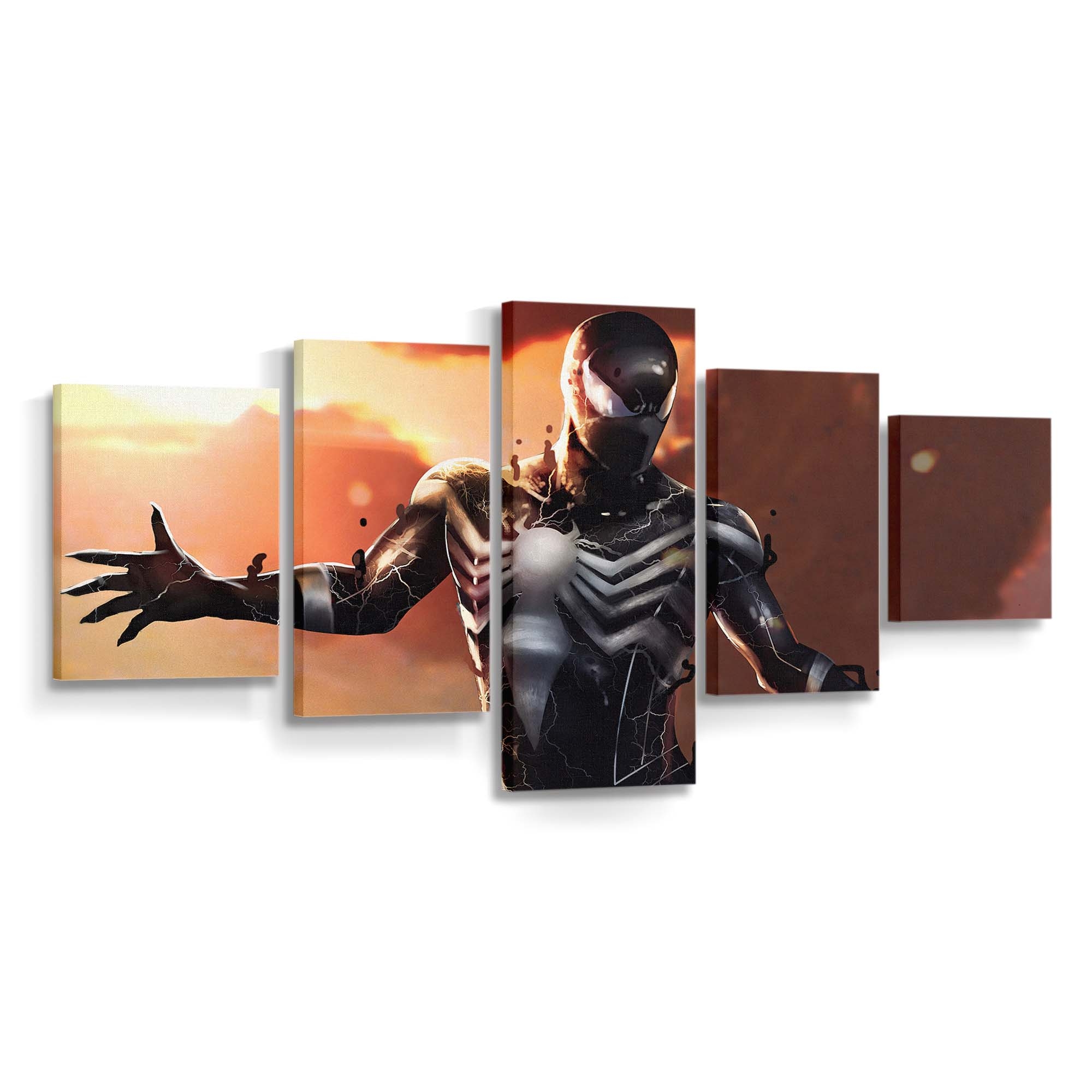 Mcu Symbiote Spider Man Leinwandbild - Wanddeko Spider-Man Leinwandbild