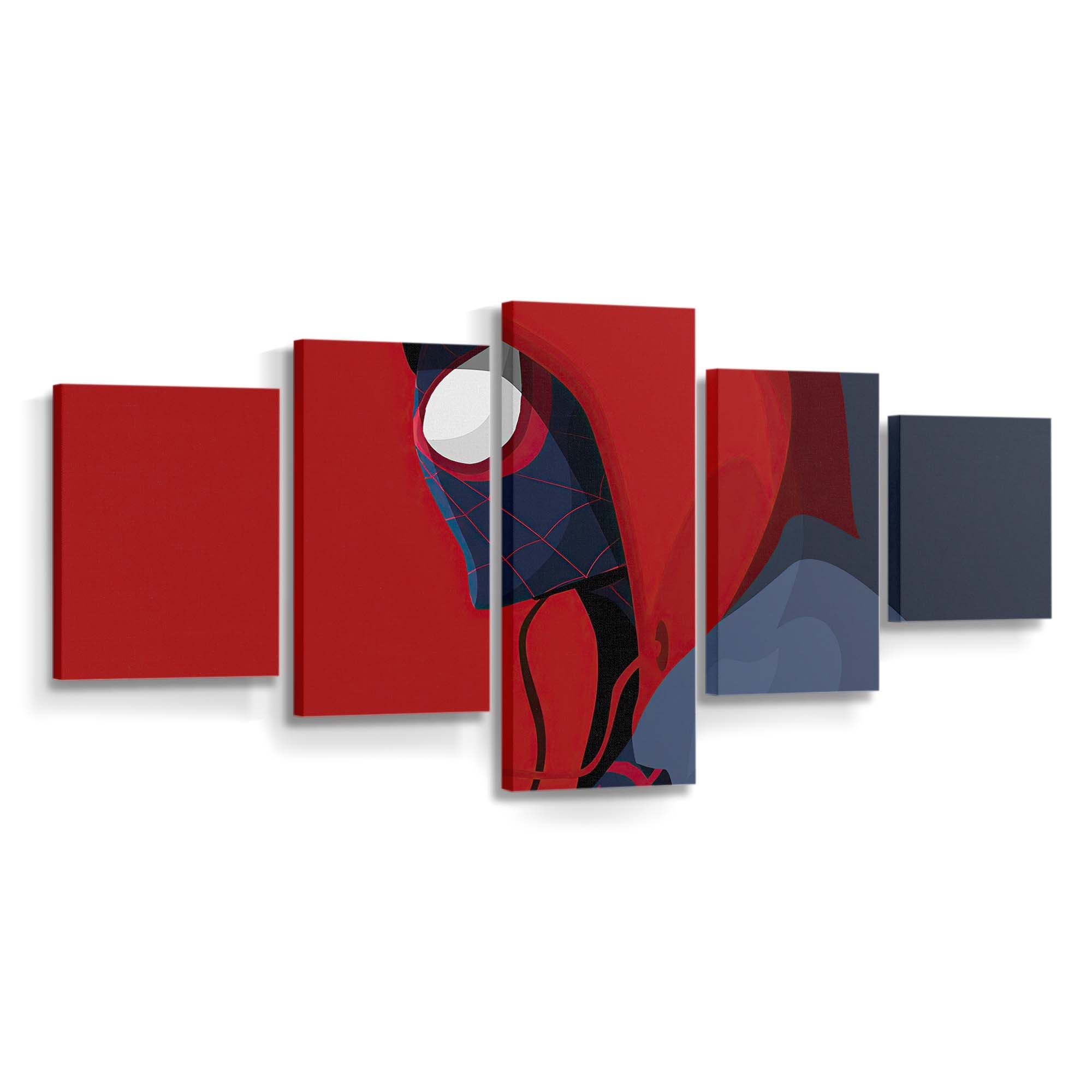 Miles Morales 2020 Minimal Leinwandbild - Wanddeko Spider-Man Leinwandbild