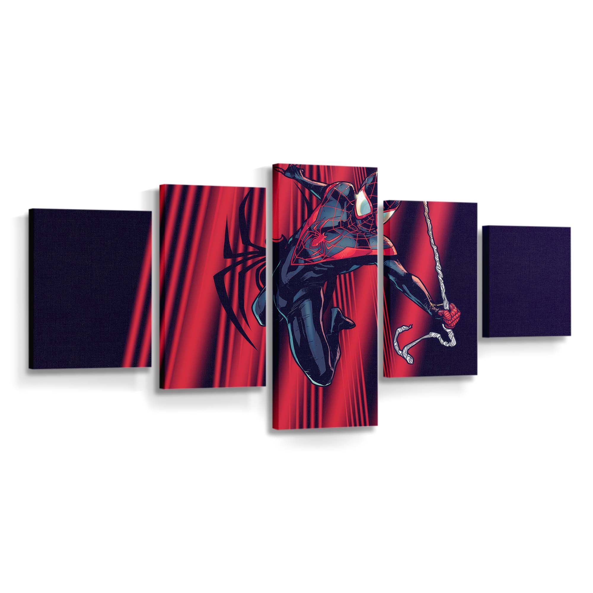 Miles Morales künstlerisches Marvel Leinwandbild - Wanddeko Spider-Man Leinwandbild