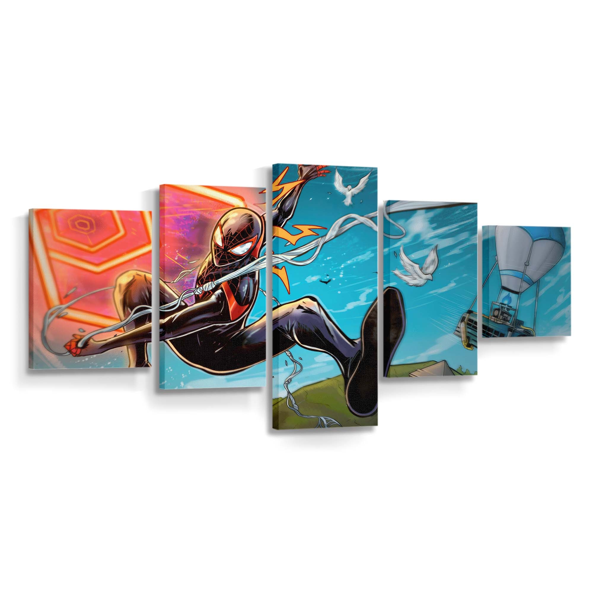 Miles Morales kommt Leinwandbild - Wanddeko Spider-Man Leinwandbild