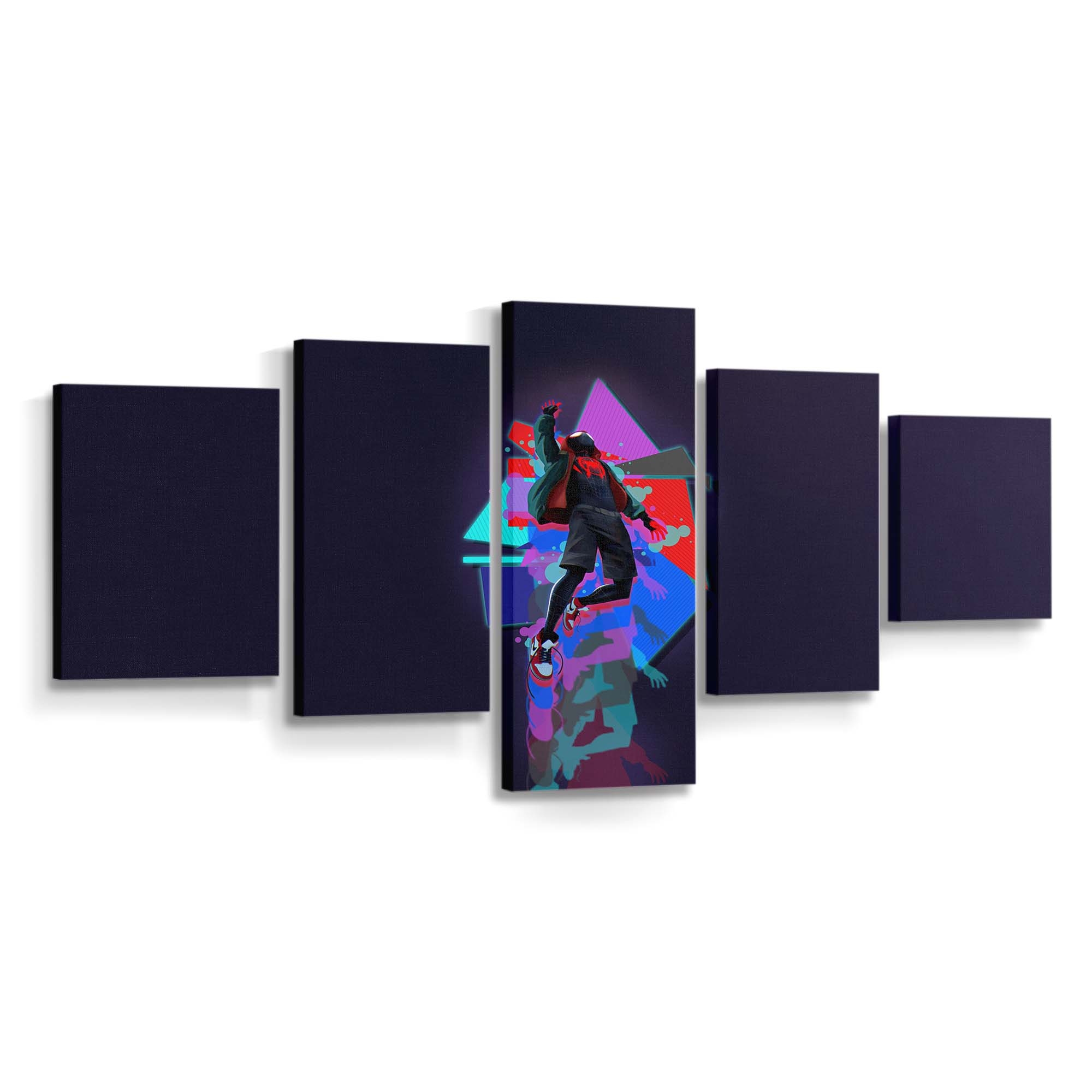 Miles Morales Elektrische Eleganz Leinwandbild - Wanddeko Spider-Man Leinwandbild