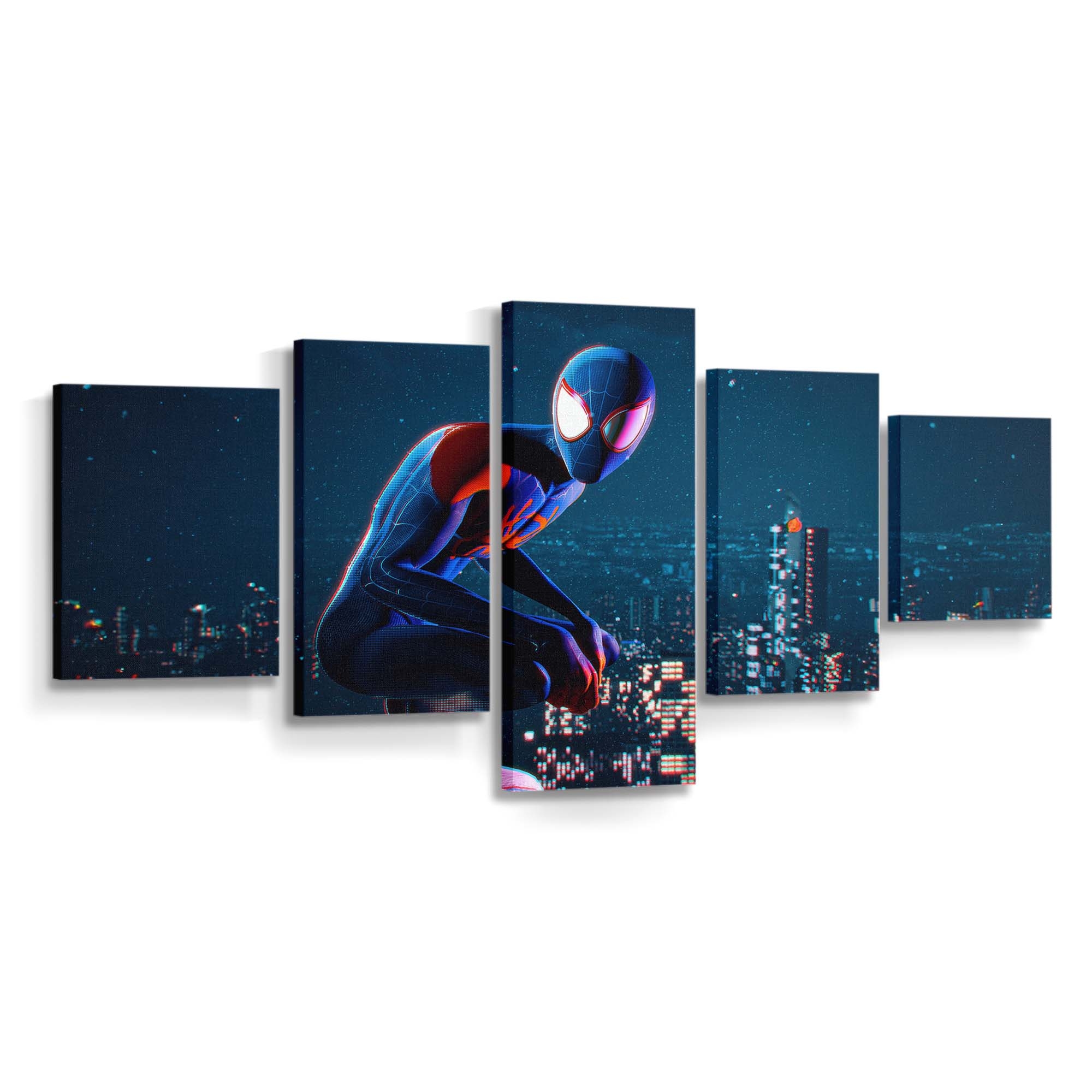 Miles Morales Marvels Spider Man Leinwandbild - Wanddeko Spider-Man Leinwandbild