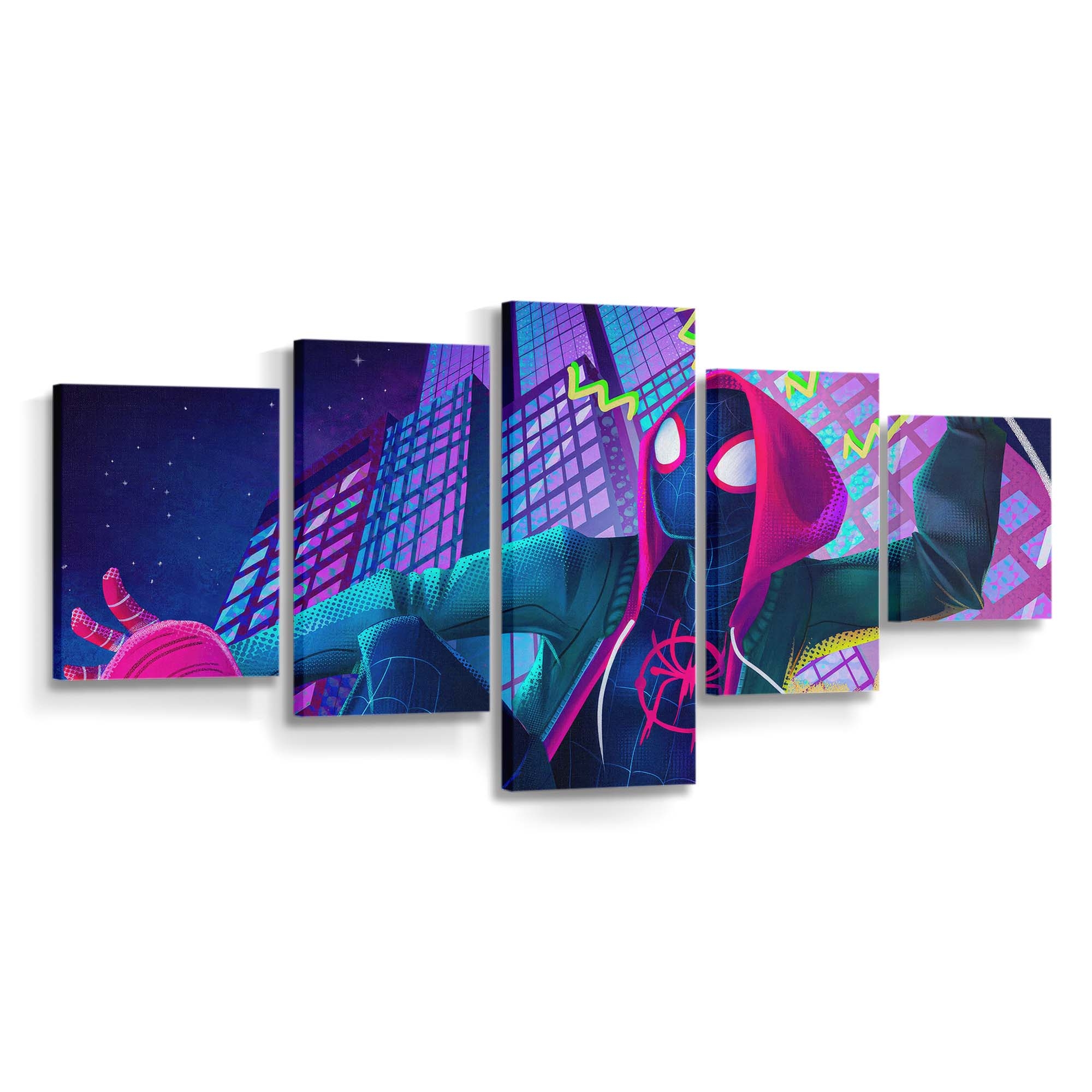 Miles Morales Poster Leinwandbild - Wanddeko Spider-Man Leinwandbild