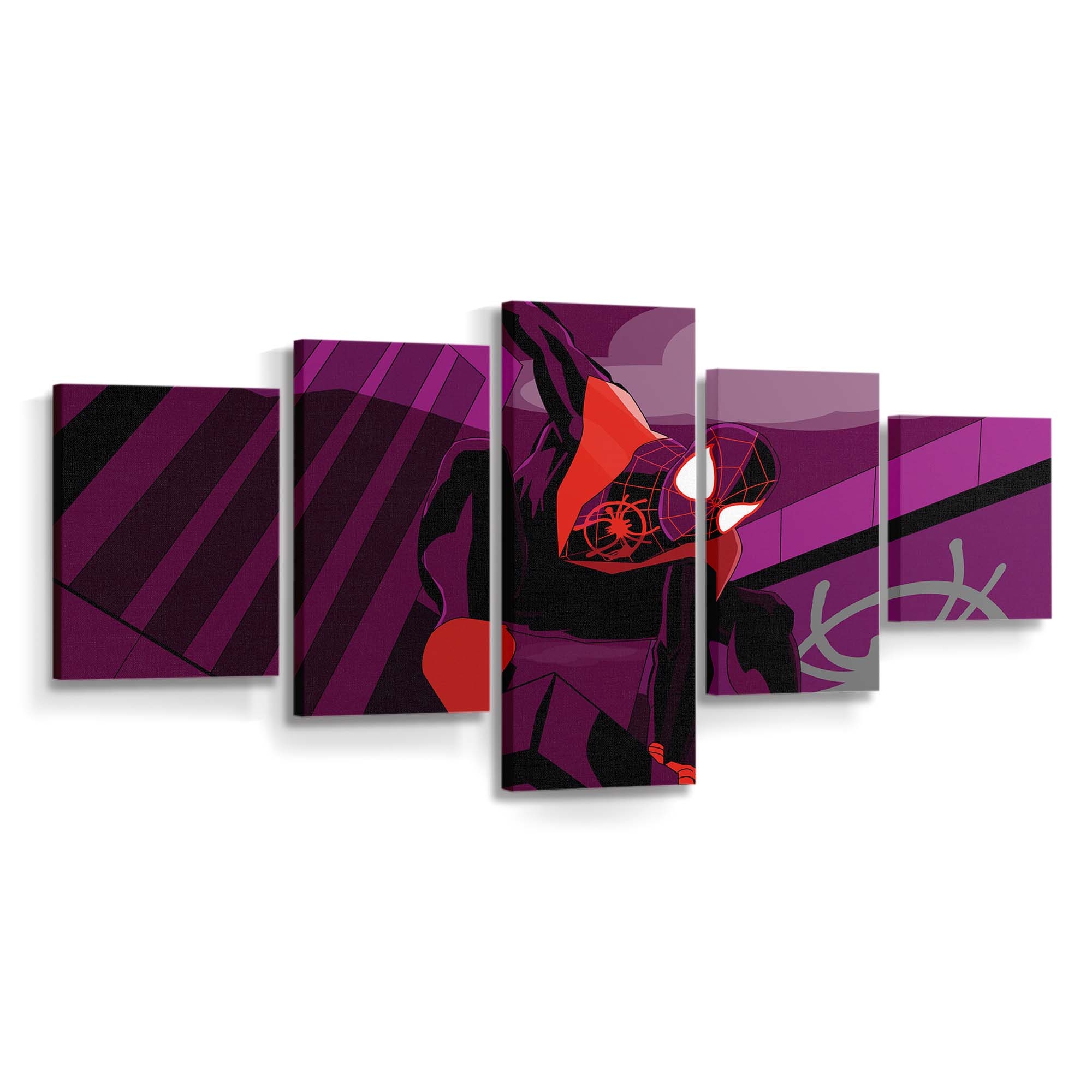 Miles Morales Spider Man Leinwandbild - Wanddeko Spider-Man Leinwandbild