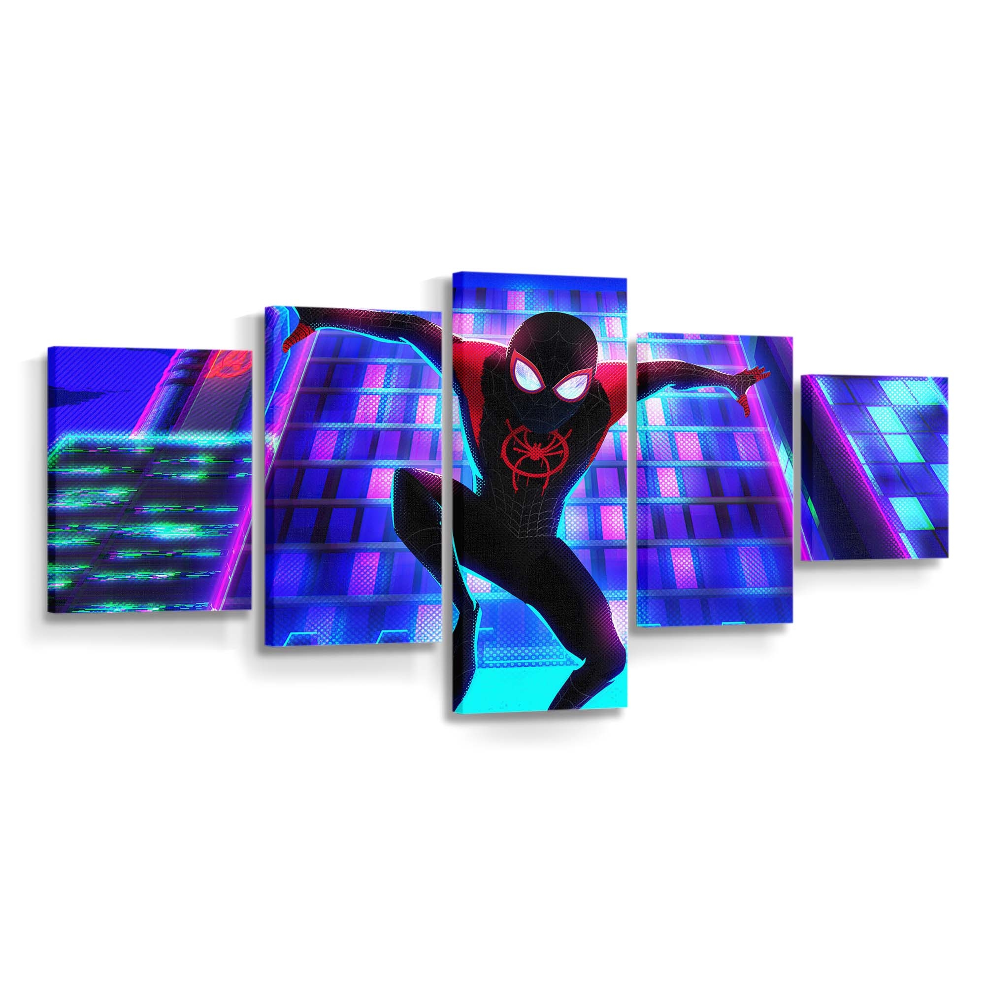 Miles Morales aufwärts Leinwandbild - Wanddeko Spider-Man Leinwandbild