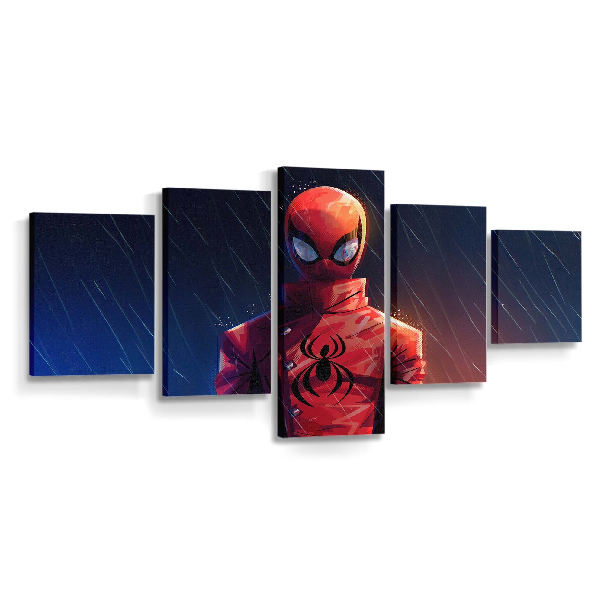 Miles Morales mit Spider Jacke Leinwandbild - Wanddeko Spider-Man Leinwandbild