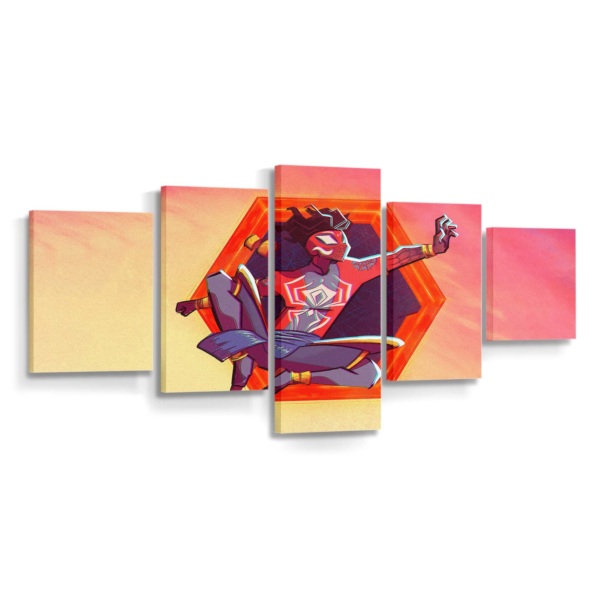 Pavitr Prabhakar in Spider Man: Across the Spider Verse Leinwandbild - Wanddeko Spider-Man Leinwandbild