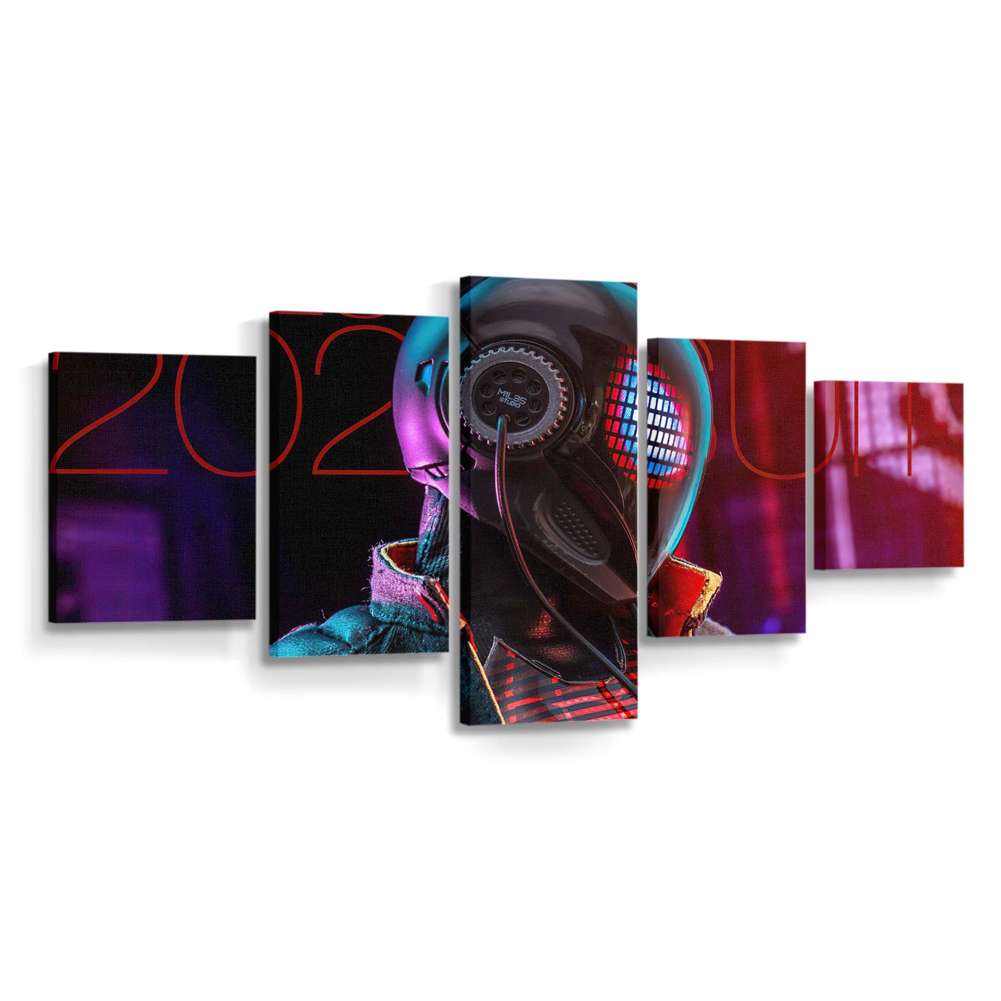 Spider Man Miles Morales Figurenkostüm Leinwandbild - Wanddeko Spider-Man Leinwandbild