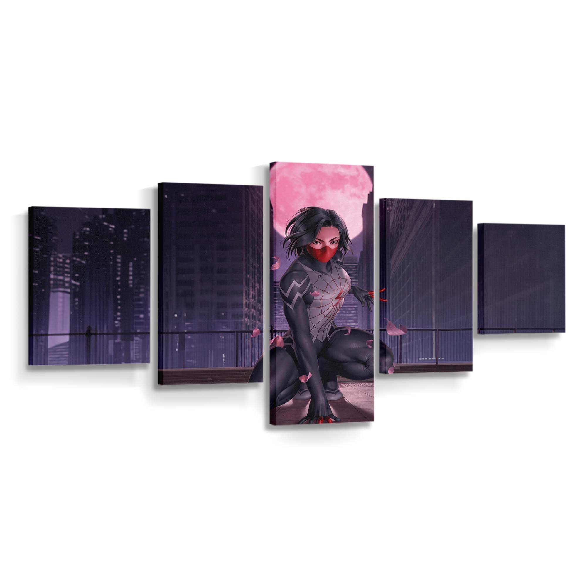 Silk offenbart ihre wahre Kraft Leinwandbild - Wanddeko Spider-Man Leinwandbild