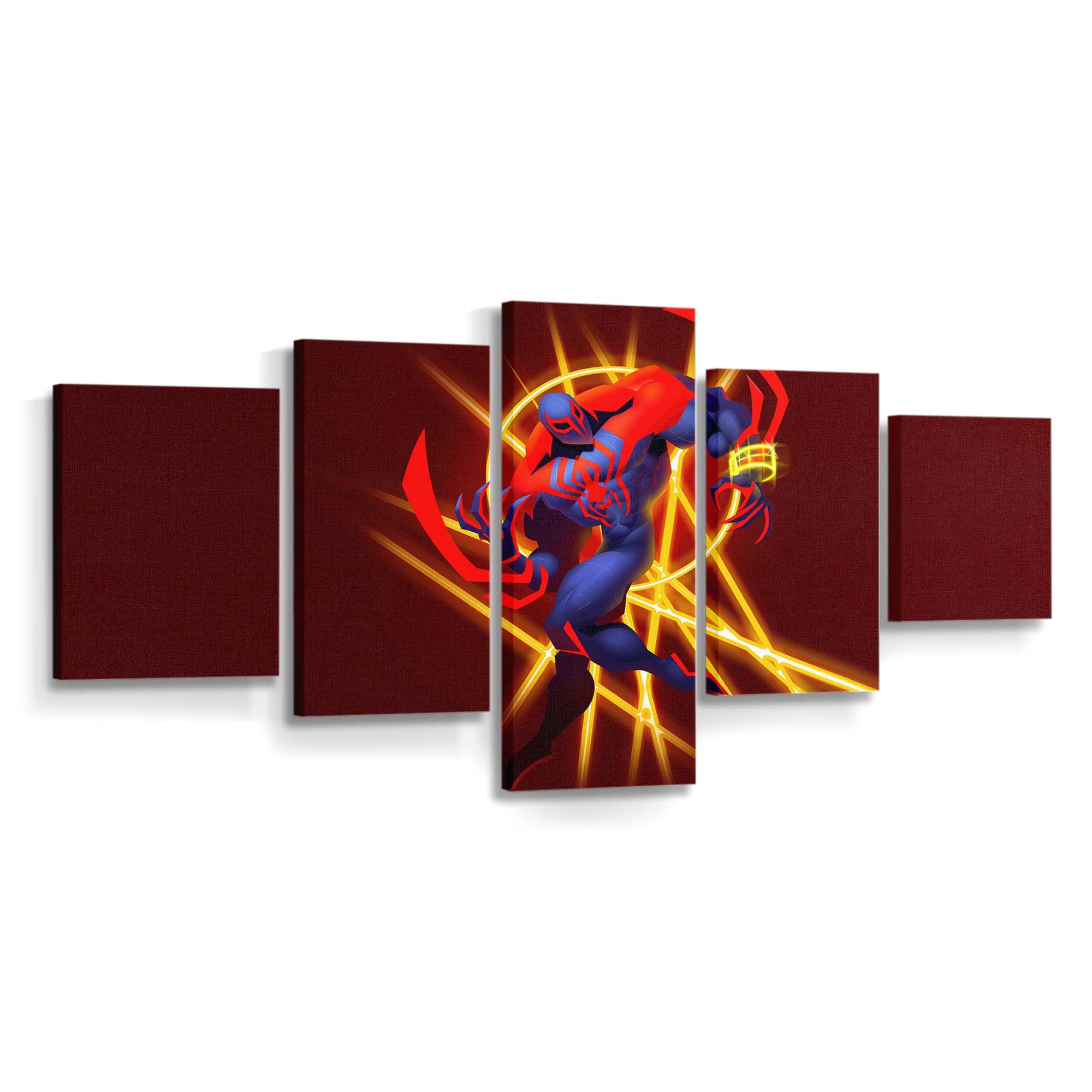 Spider Man 2099 – Futuristische Eleganz Leinwandbild - Wanddeko Spider-Man Leinwandbild