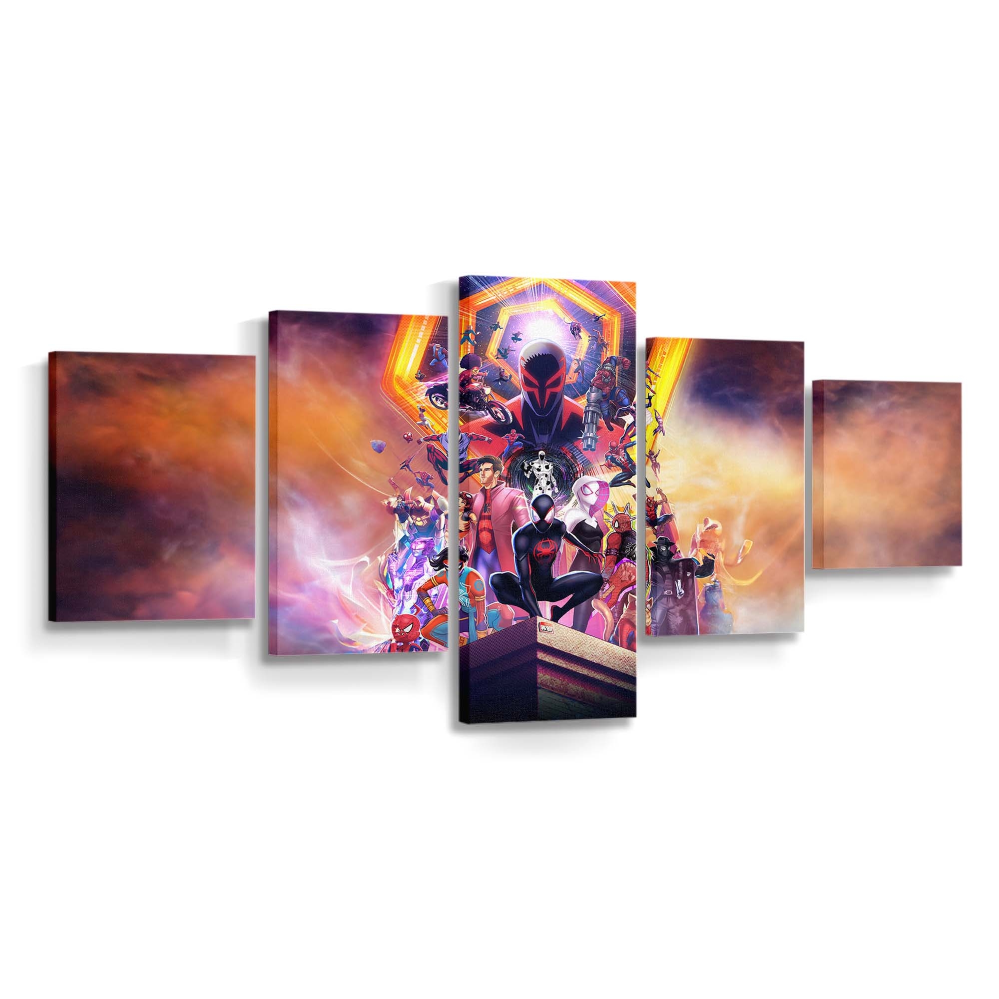 Spider Man: Across the Spider Verse – Eine Reise durch das Multiversum Leinwandbild - Wanddeko Spider-Man Leinwandbild