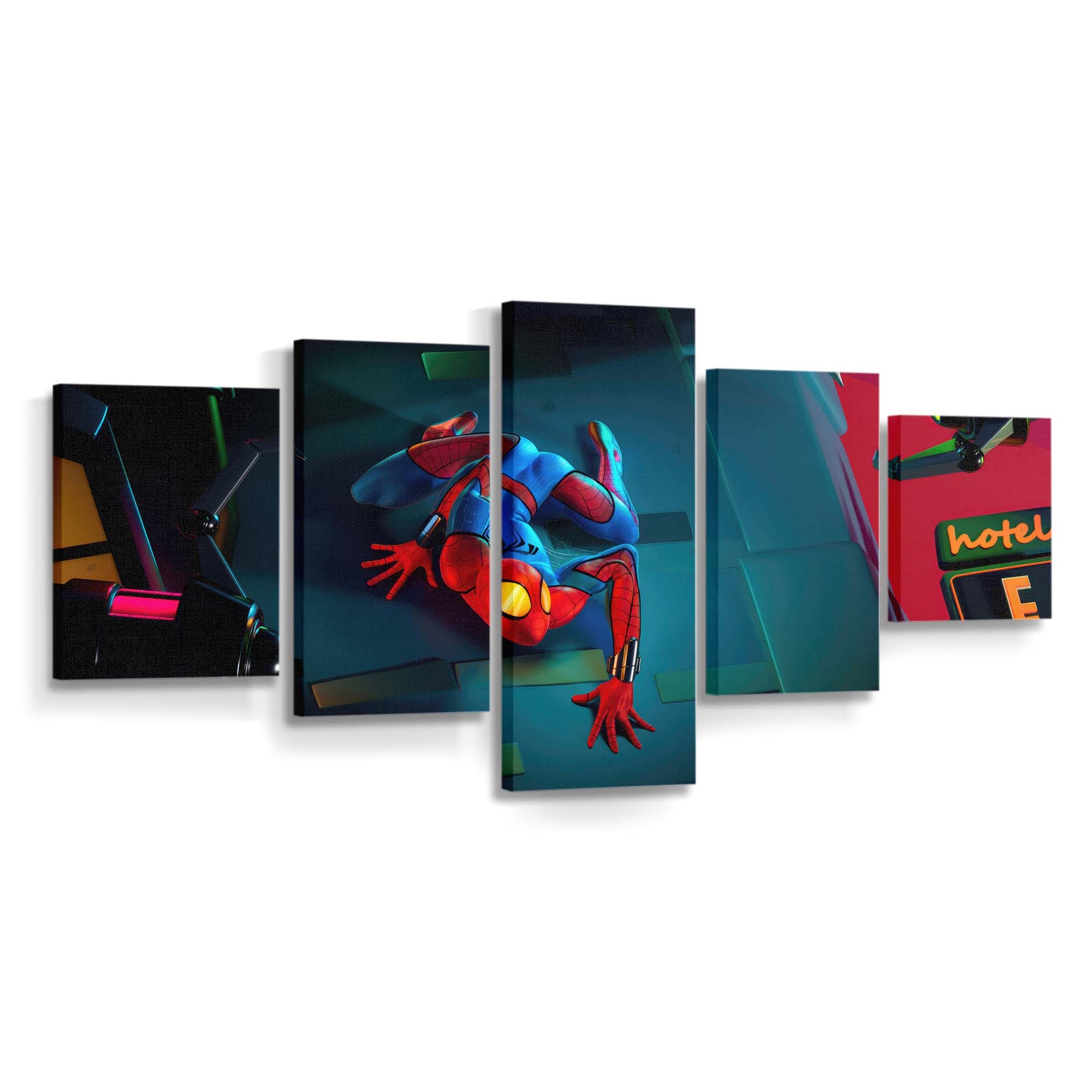 Spider Man: Animated Leinwandbild - Wanddeko Spider-Man Leinwandbild