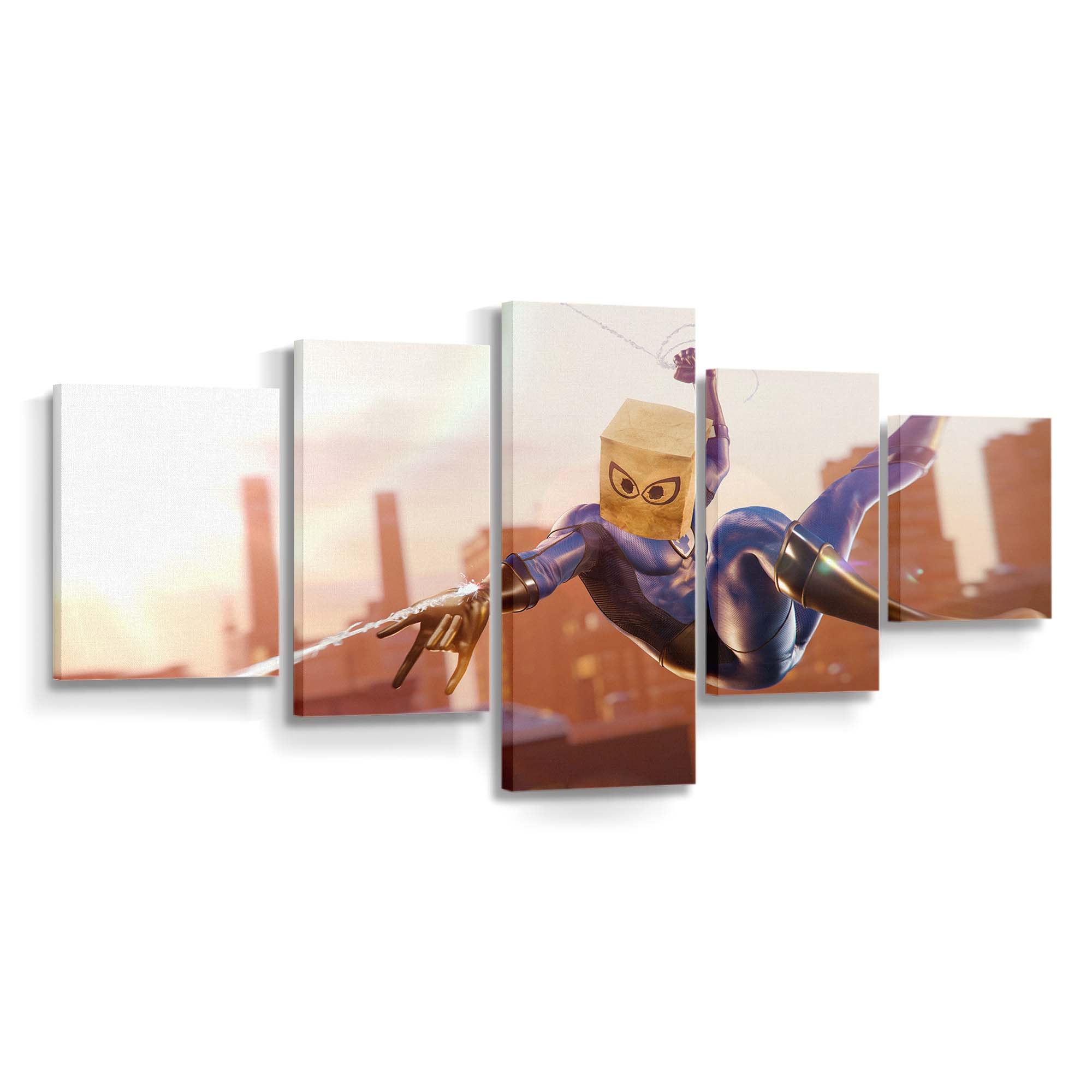 Spider Man Bombastic Bag Man Anzug Leinwandbild - Wanddeko Spider-Man Leinwandbild