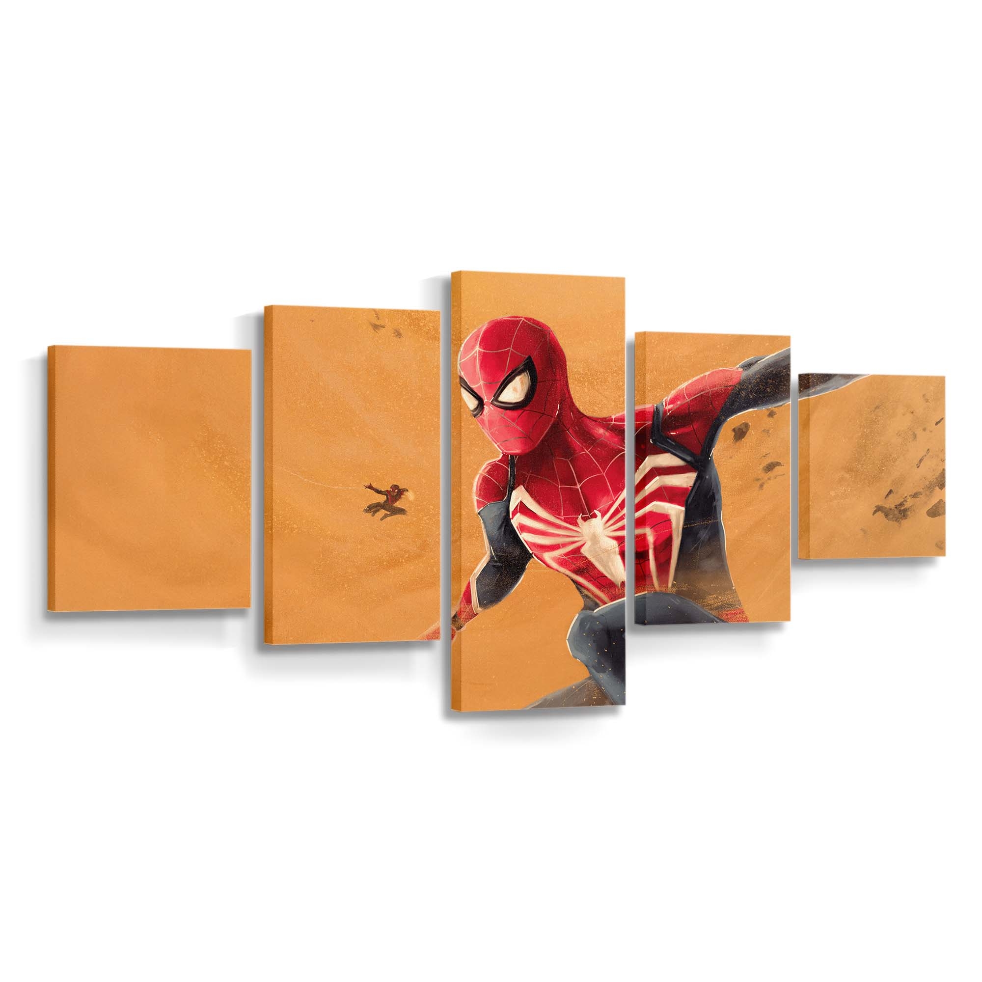 Spider Man Fan Kunstwerk Leinwandbild - Wanddeko Spider-Man Leinwandbild